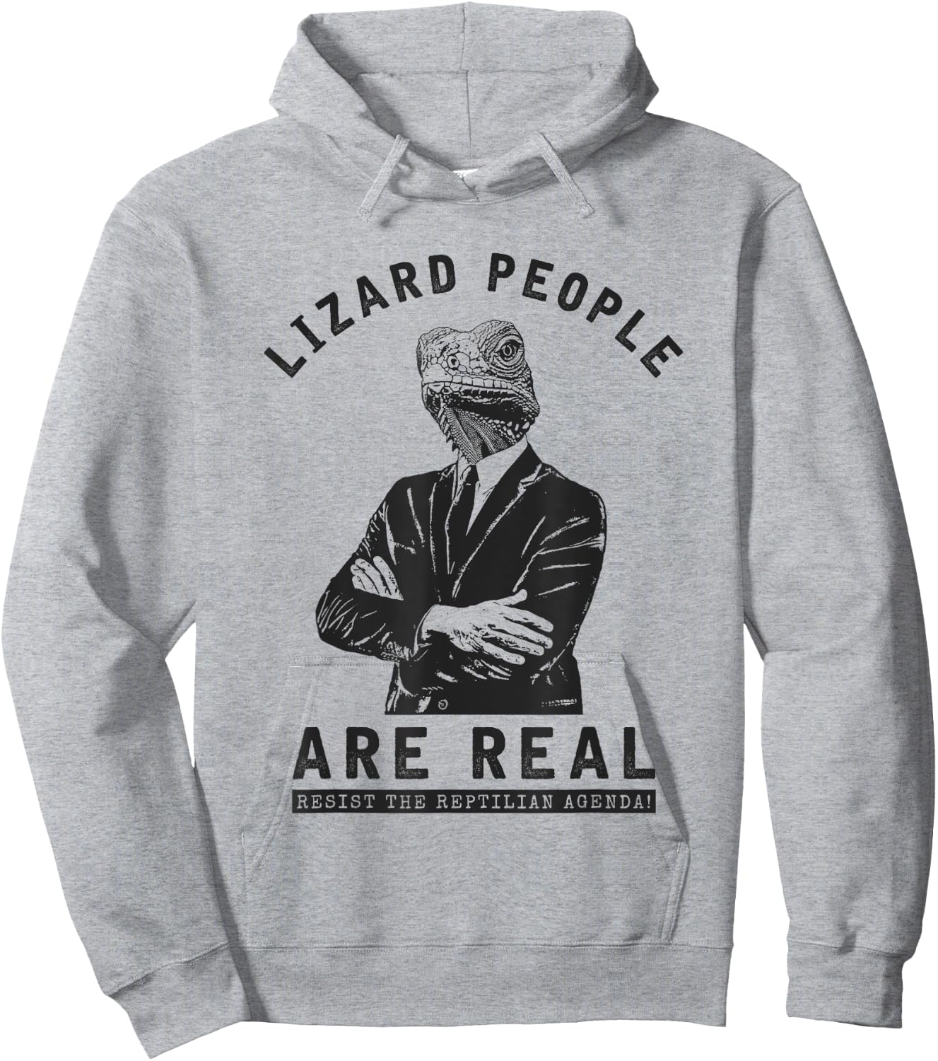 Lizard People are REAL! Hoodie - Hoodie | Ash