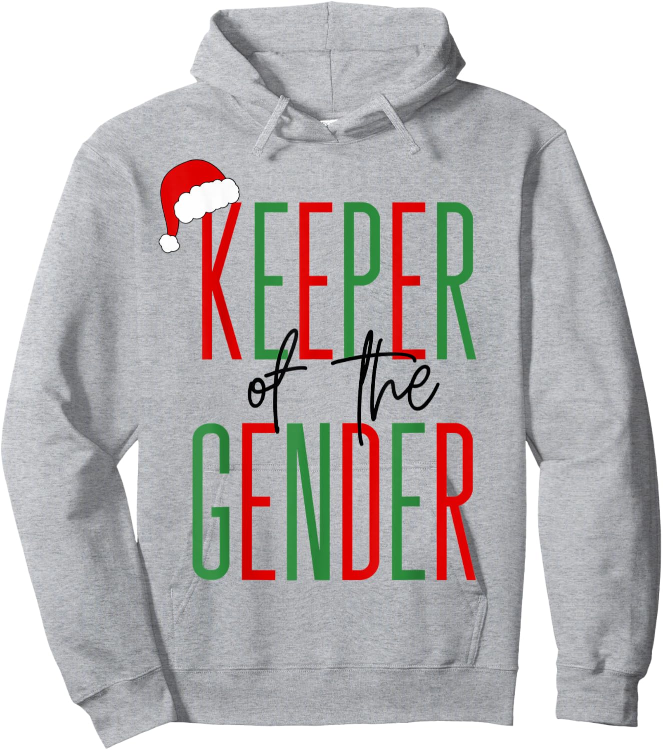 Keeper of the Gender Christmas Holiday Gender Reveal Ideas Hoodie - Hoodie | Ash