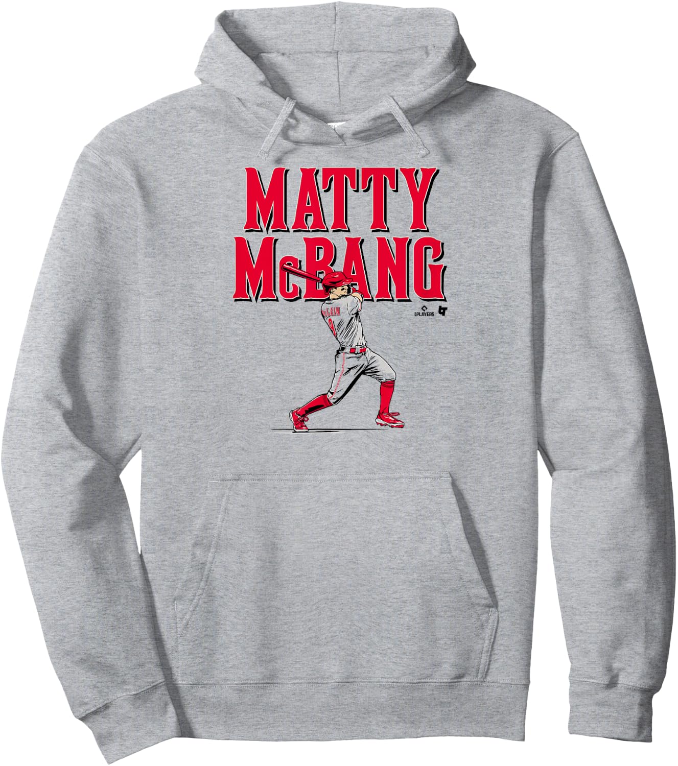 Matt McLain - Matty McBang - Cincinnati Baseball Hoodie - Hoodie | Ash