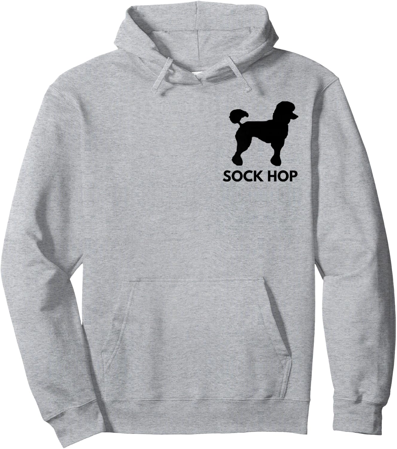 Retro Sock Hop 50's Costume Shirt Big Poodle 1950's Party Hoodie - Hoodie | Ash