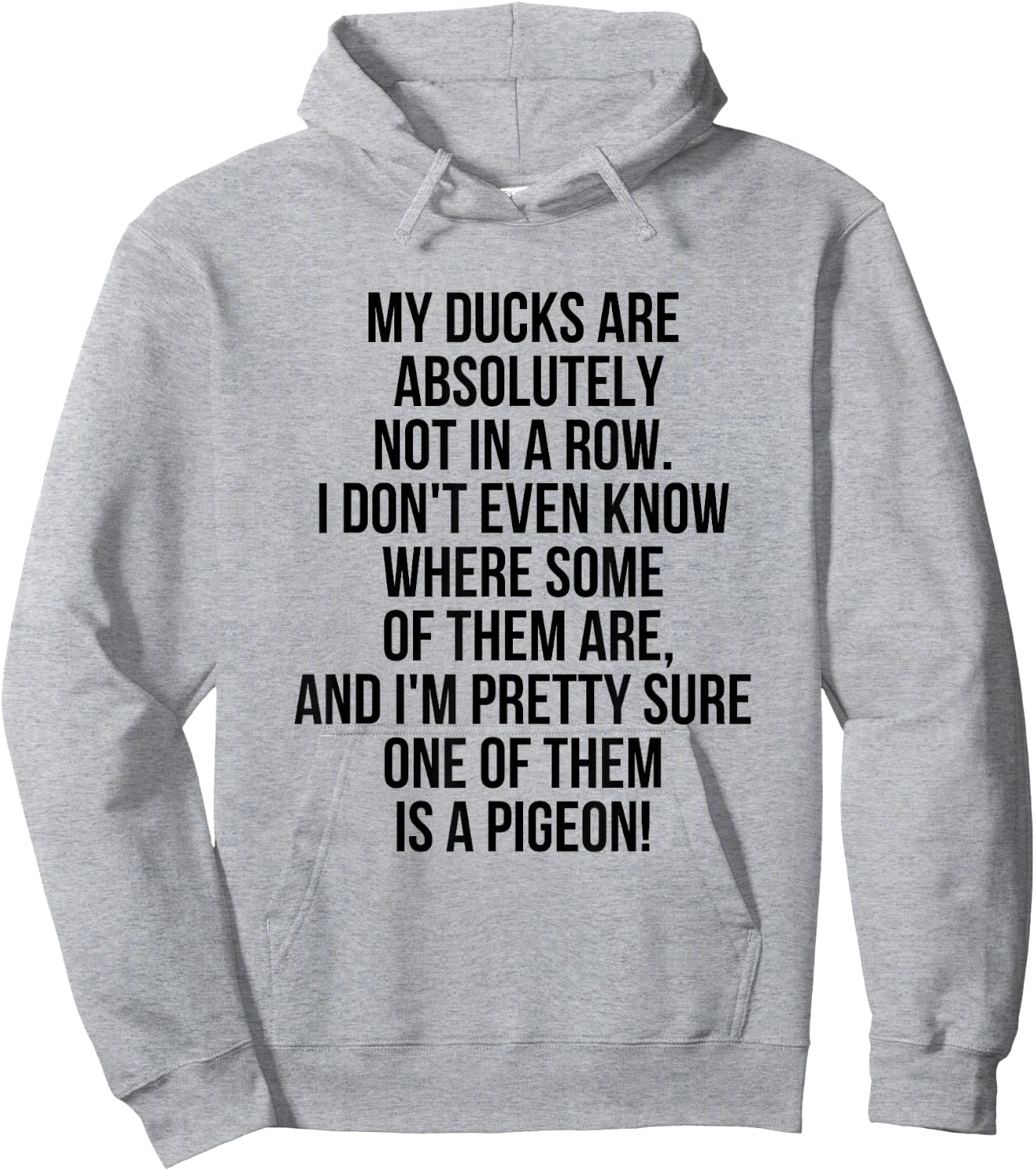 My Ducks Are Not In A Row, I'm Pretty Sure One Is A Pigeon Hoodie - Hoodie | Ash