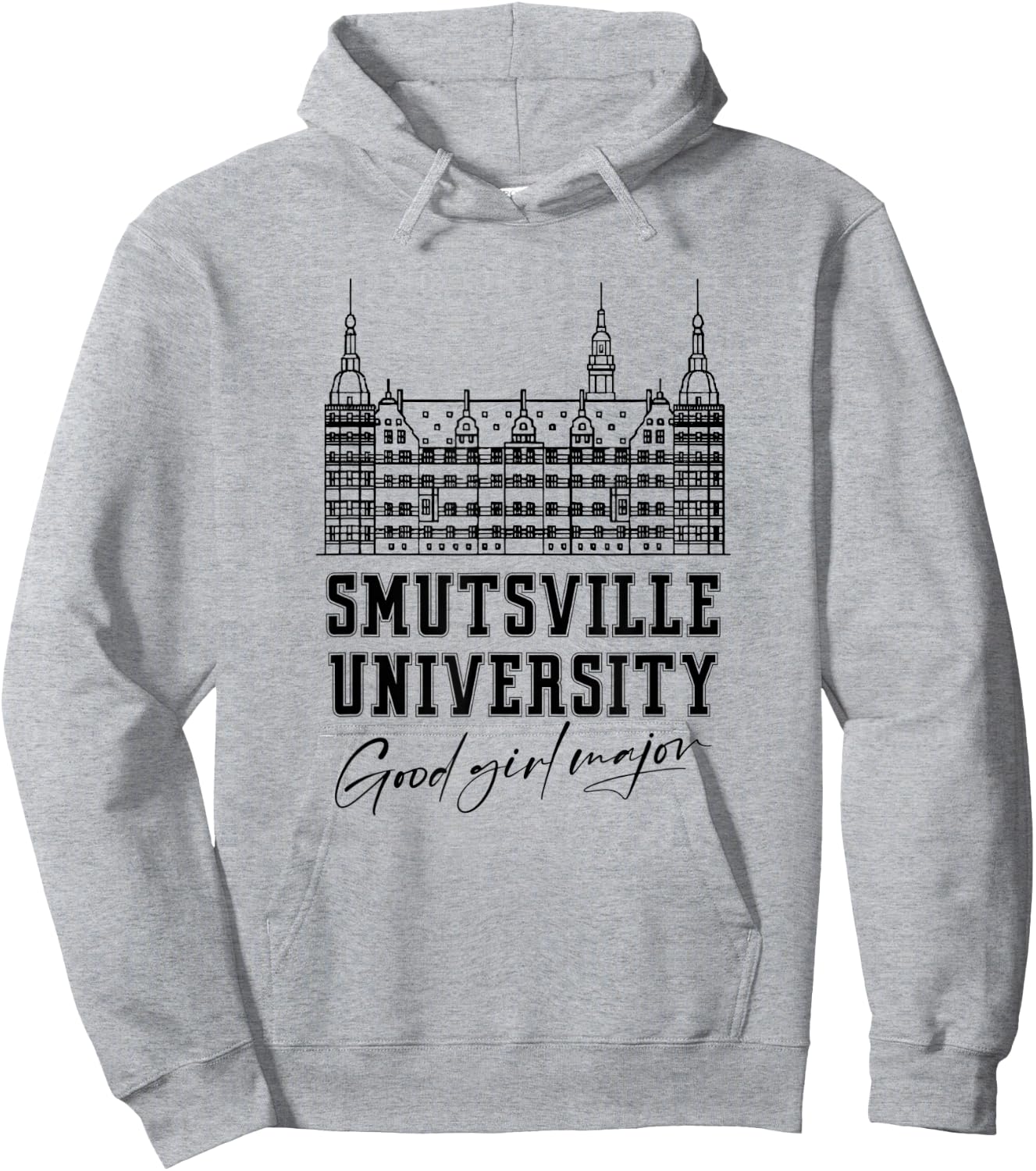 Smutsville University Good Girl Major Funny Smut Book Reader Hoodie - Hoodie | Ash