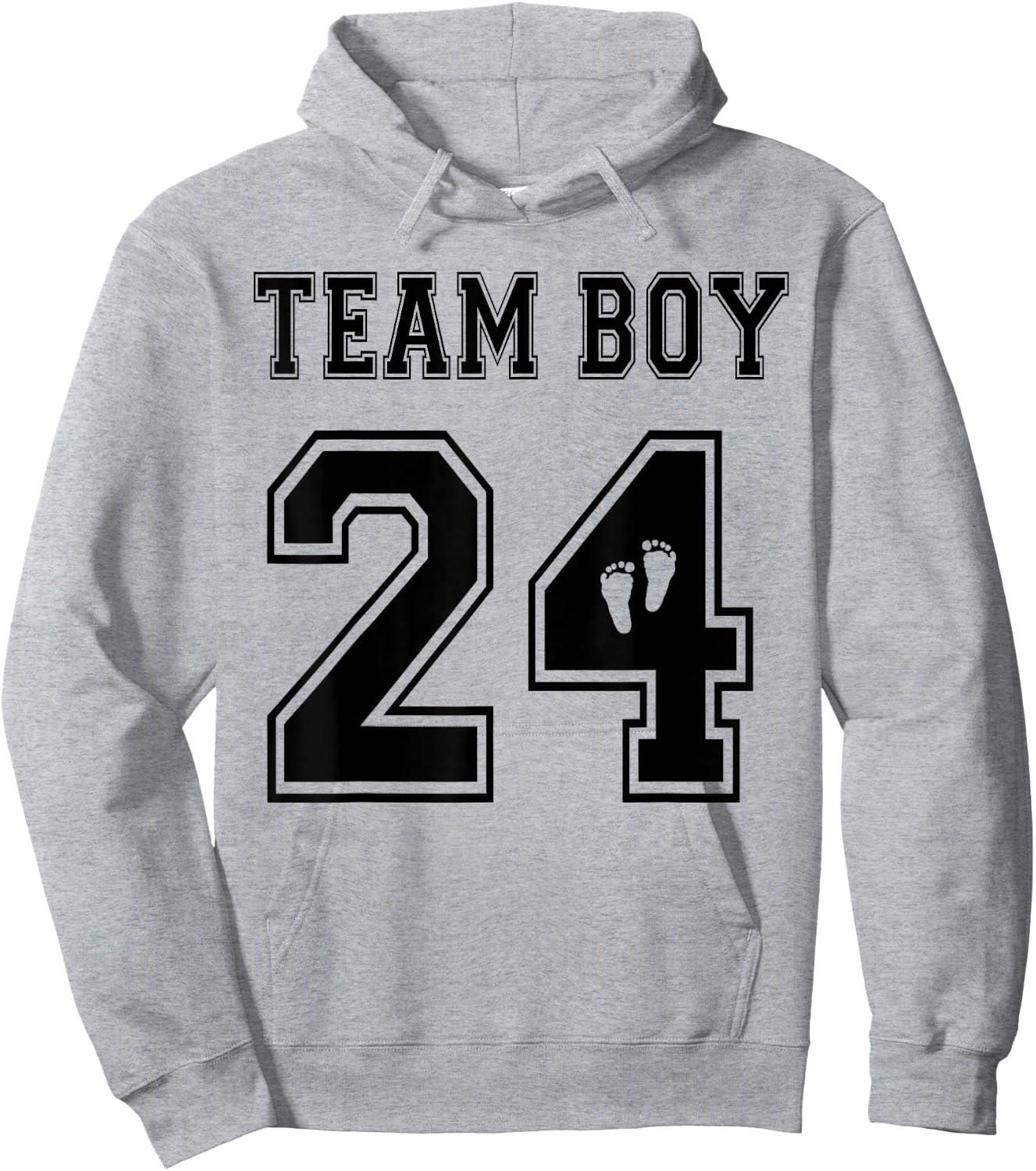 Team Boy 2024 Gender Reveal Boy Baby Shower Adoption Hoodie - Hoodie | Ash