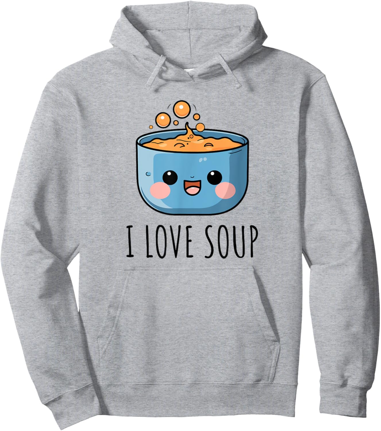 I Love Soup Hoodie - Hoodie | Ash