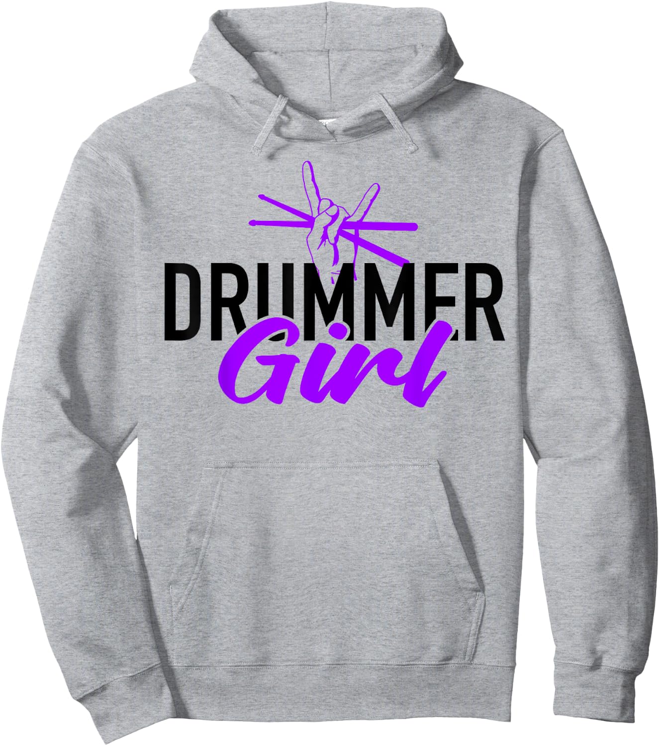 Drummer Girl Drum Set For Drumming And Percussionist Hoodie - Hoodie | Ash