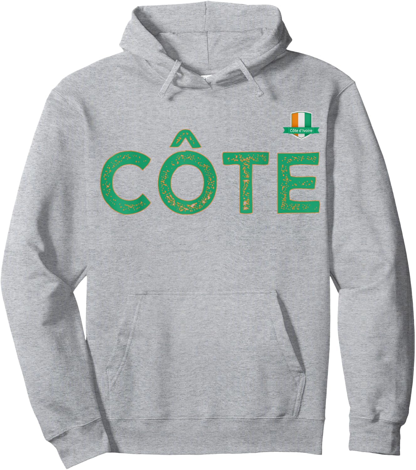 Team Flag Group apparel - Côte - Côte d'Ivoire Ivory Coast Hoodie - Hoodie | Ash