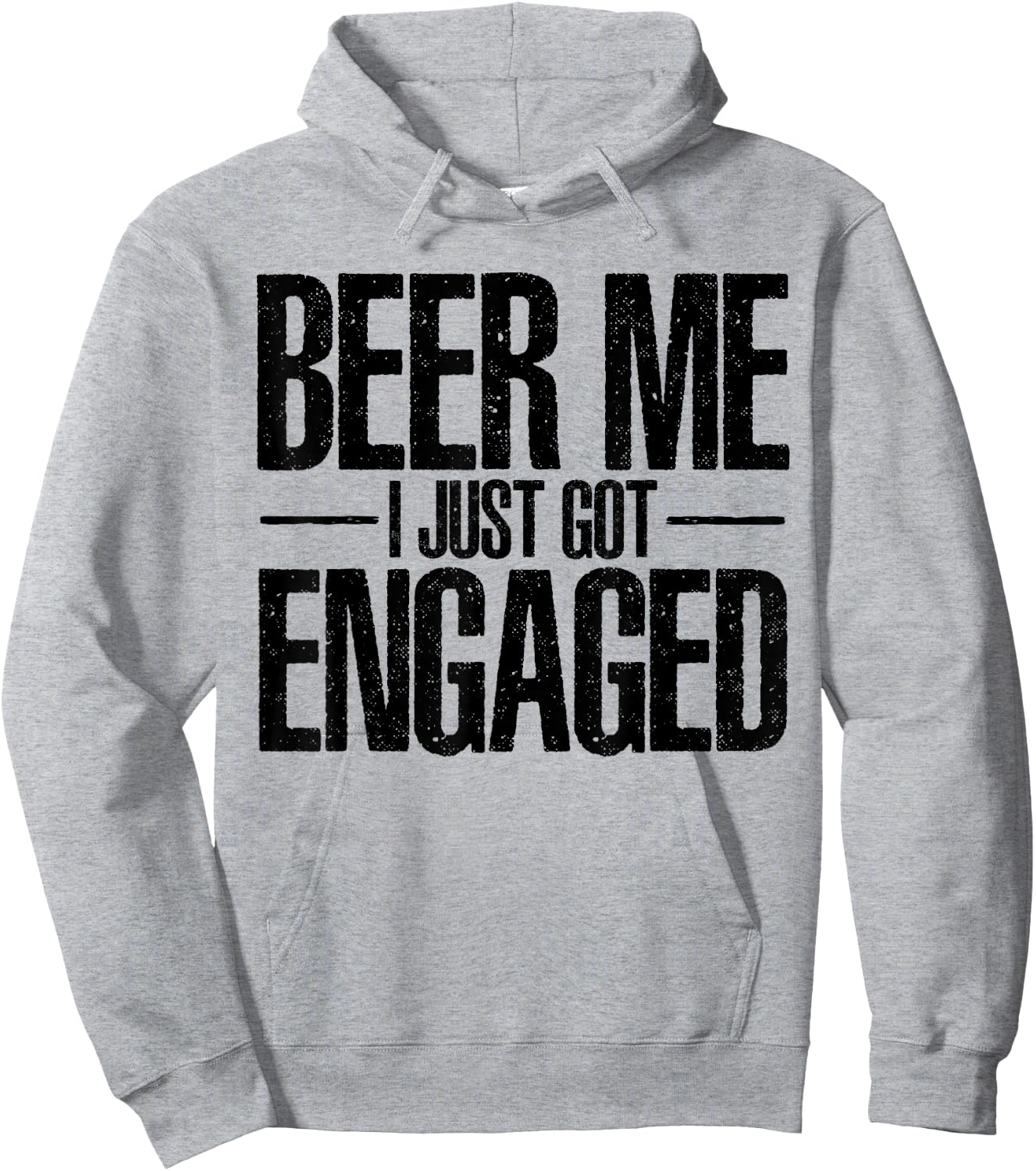Beer I Just Got Engaged Funny Engagement Bachelor Gifts Hoodie - Hoodie | Ash
