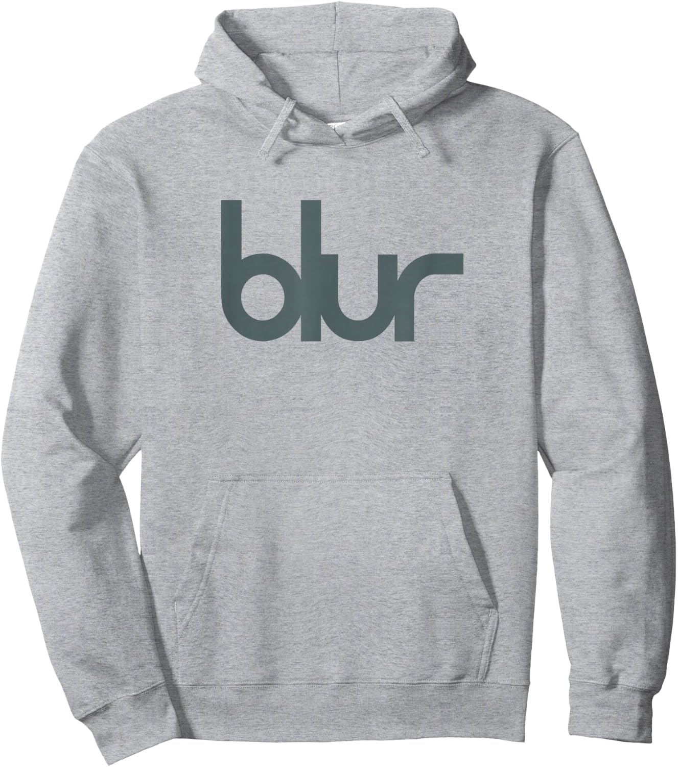 Blur Blue Central Logo Hoodie - Hoodie | Ash