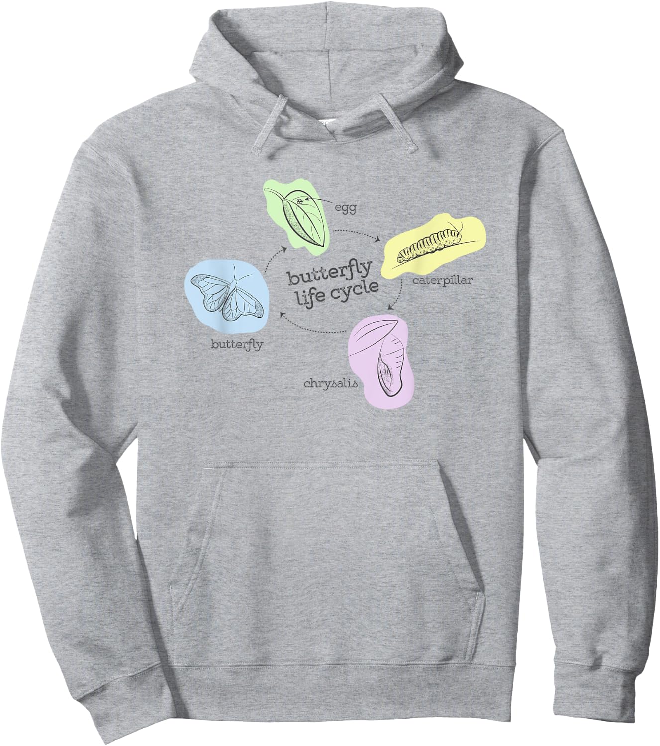 Butterfly Life Cycle Hoodie - Hoodie | Ash