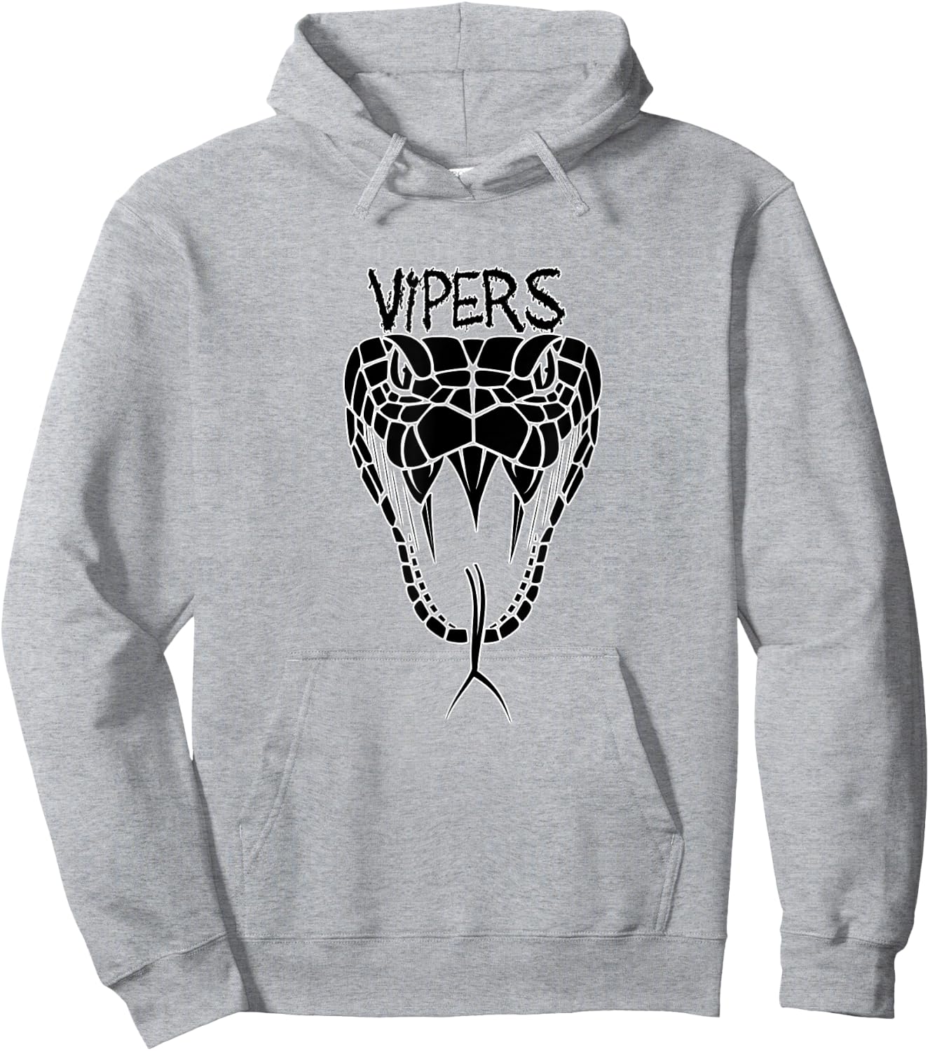 Go Vipers Football Baseball Basketball Cheer Team Fan Spirit Hoodie - Hoodie | Ash