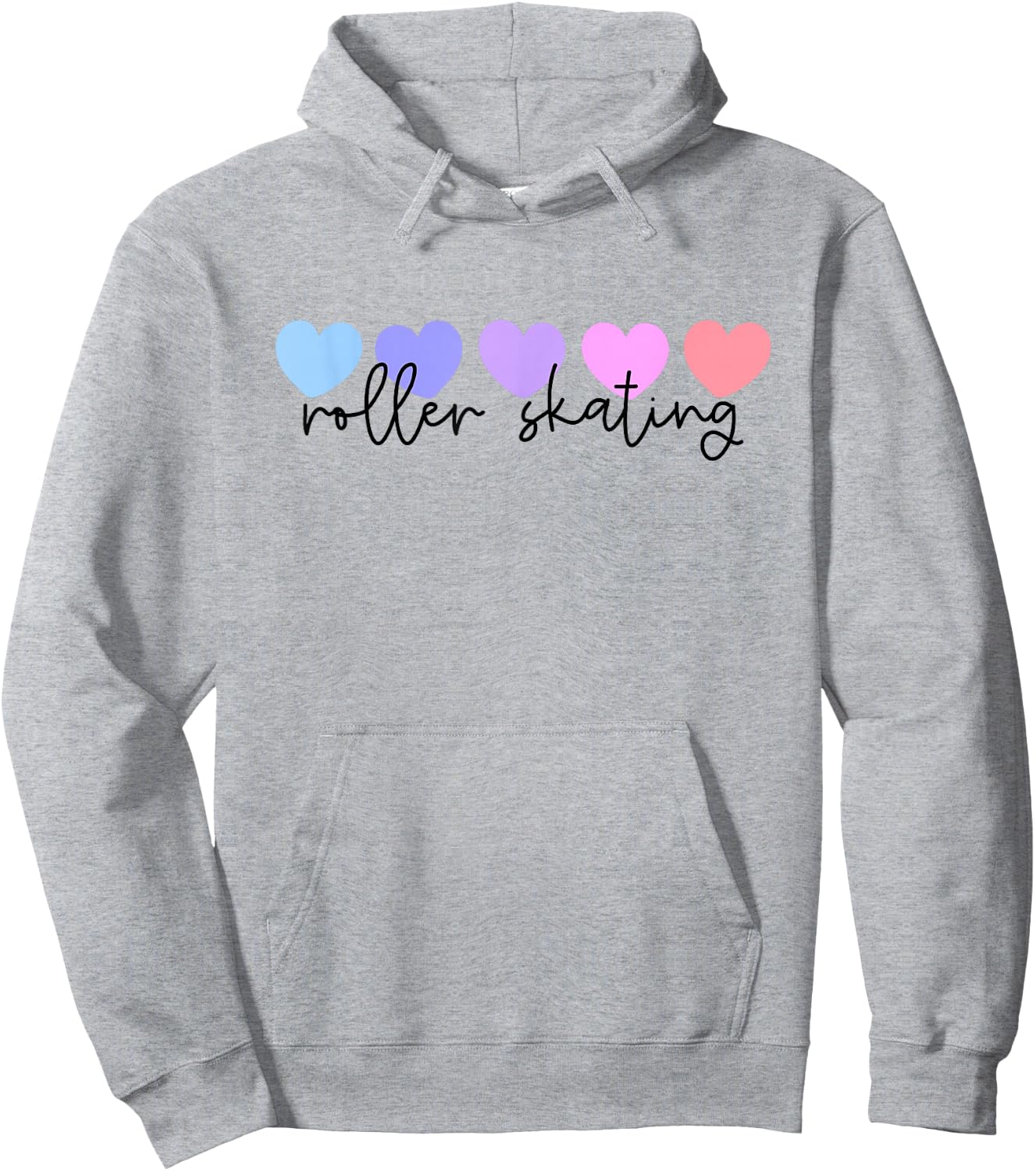 Roller Skates or Roller Skating Lover Heart Women or Girls Hoodie - Hoodie | Ash