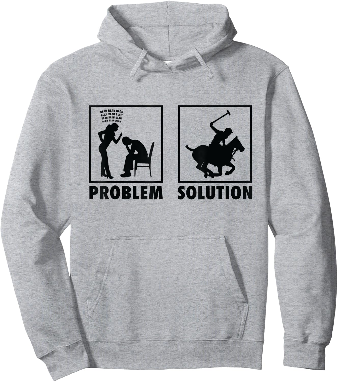 Polo Horseback Ball Game Polo Player Hoodie - Hoodie | Ash