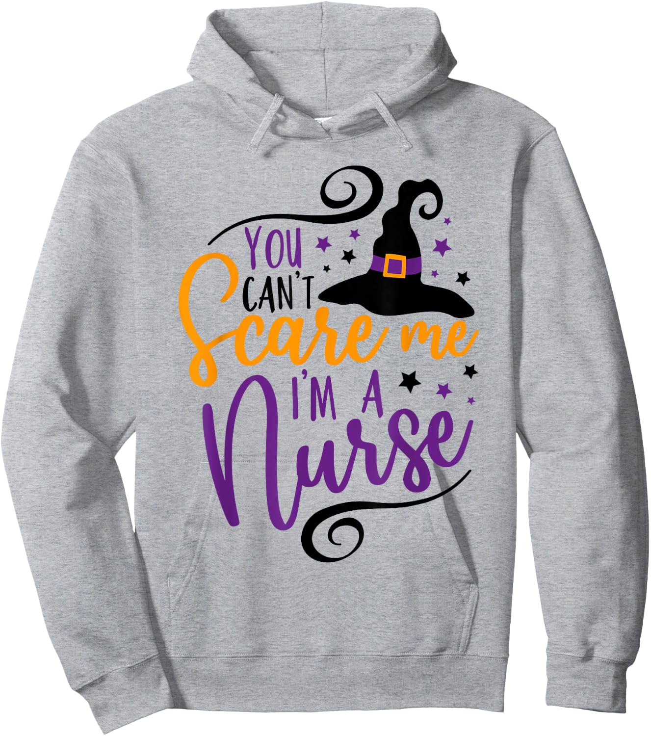 You Can't Scare Me I'm a Nurse Funny Halloween Nurse Hoodie - Hoodie | Ash
