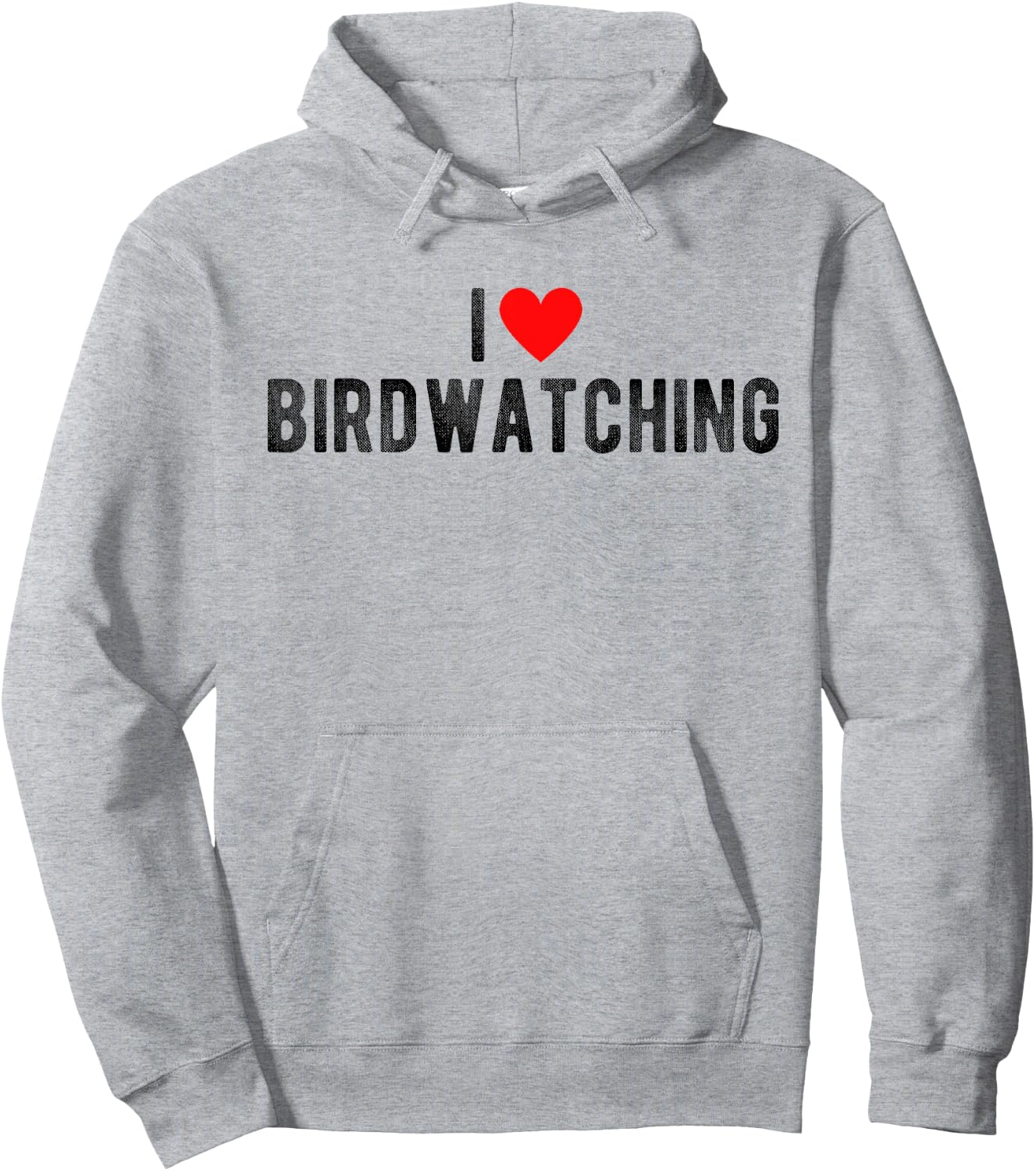 I Love Birdwatching Funny Saying Quote I Heart Birdwatching Hoodie - Hoodie | Ash