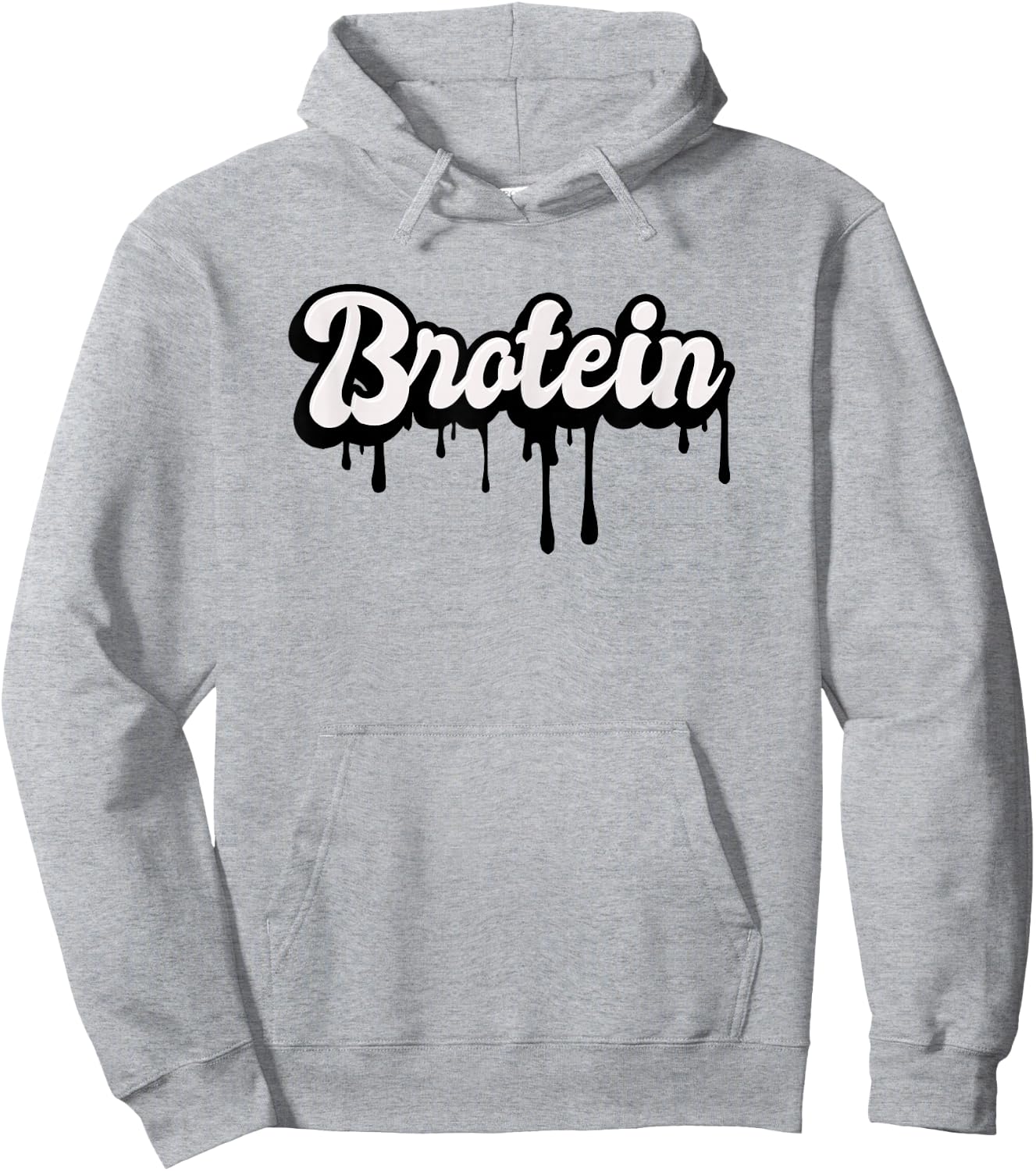 Funny Gay Men's Muscle Gym Bro - Protein Shake Brotein Hoodie - Hoodie | Ash