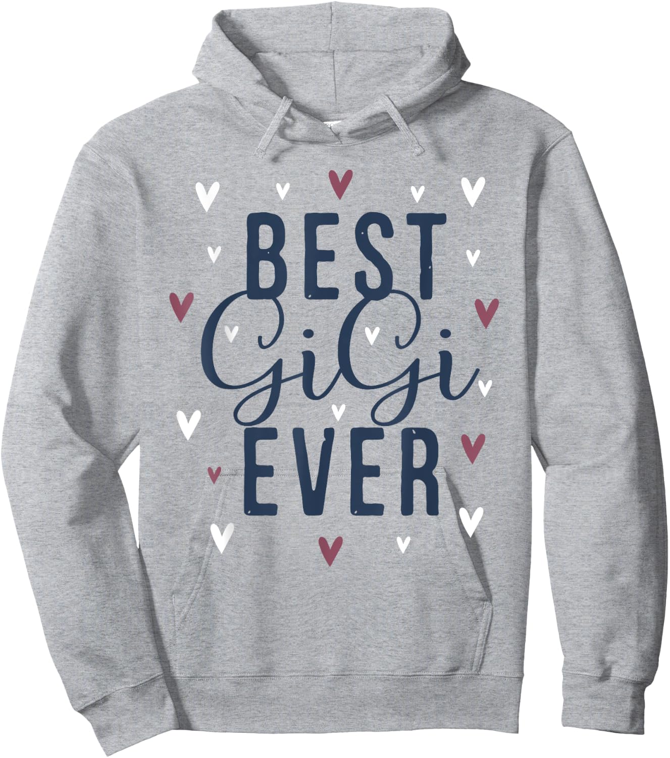 Best Gigi Ever Gifts Cute Love Heart Print Hoodie - Hoodie | Ash