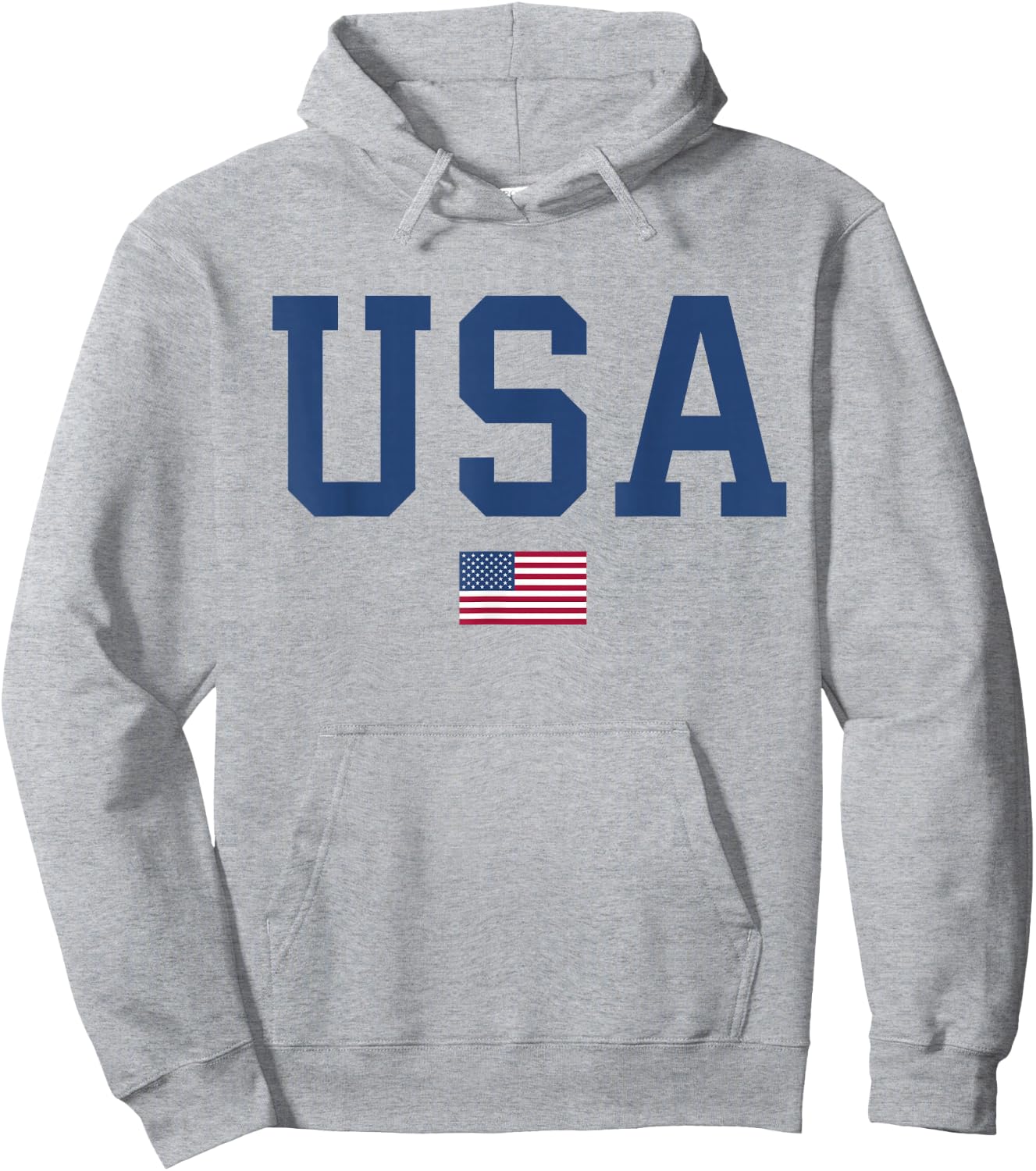 USA Shirt Women Men Kids American Flag Patriotic 4th of July Hoodie - Hoodie | Ash