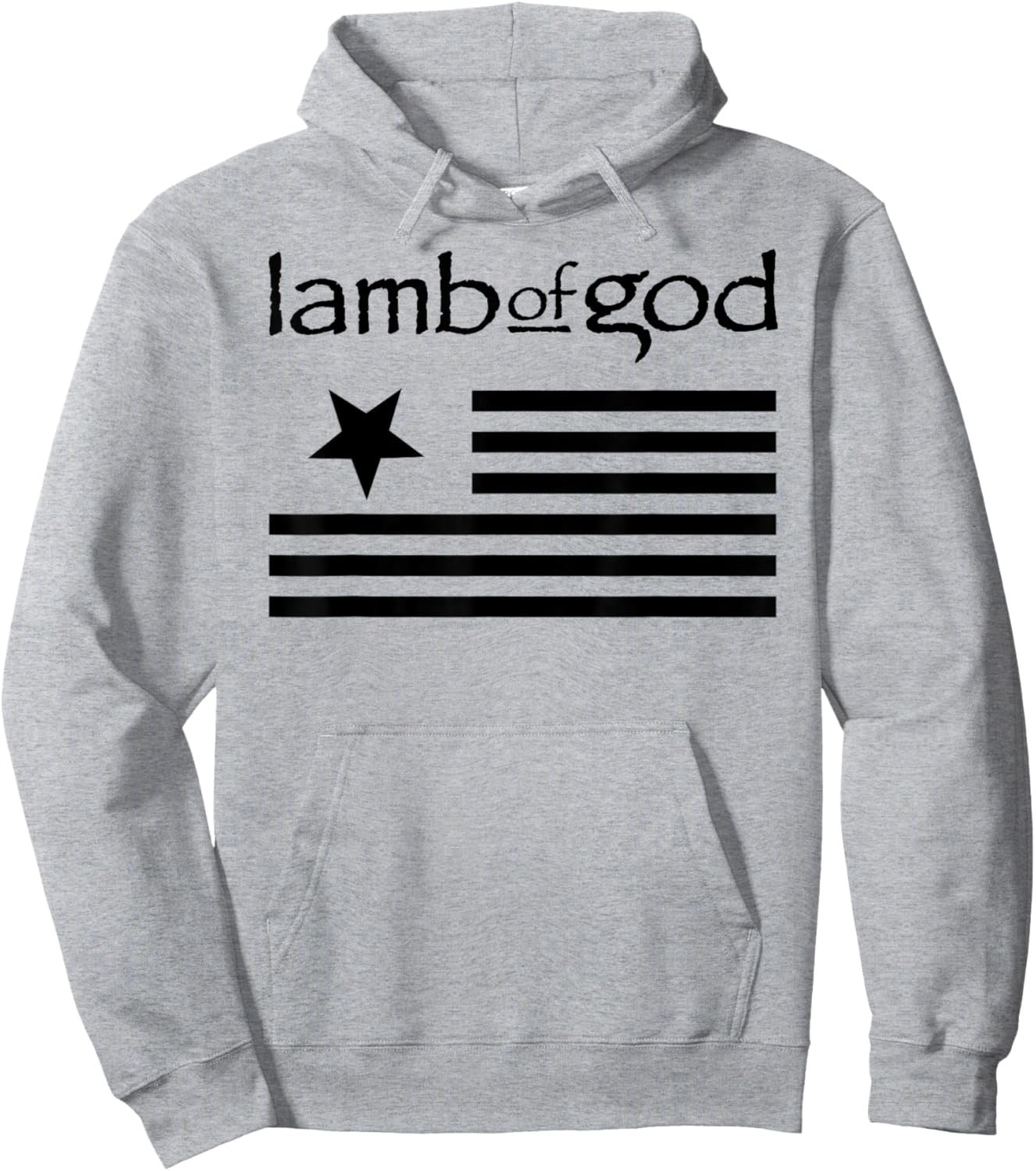 Lamb of God – Flag On White Hoodie - Hoodie | Ash