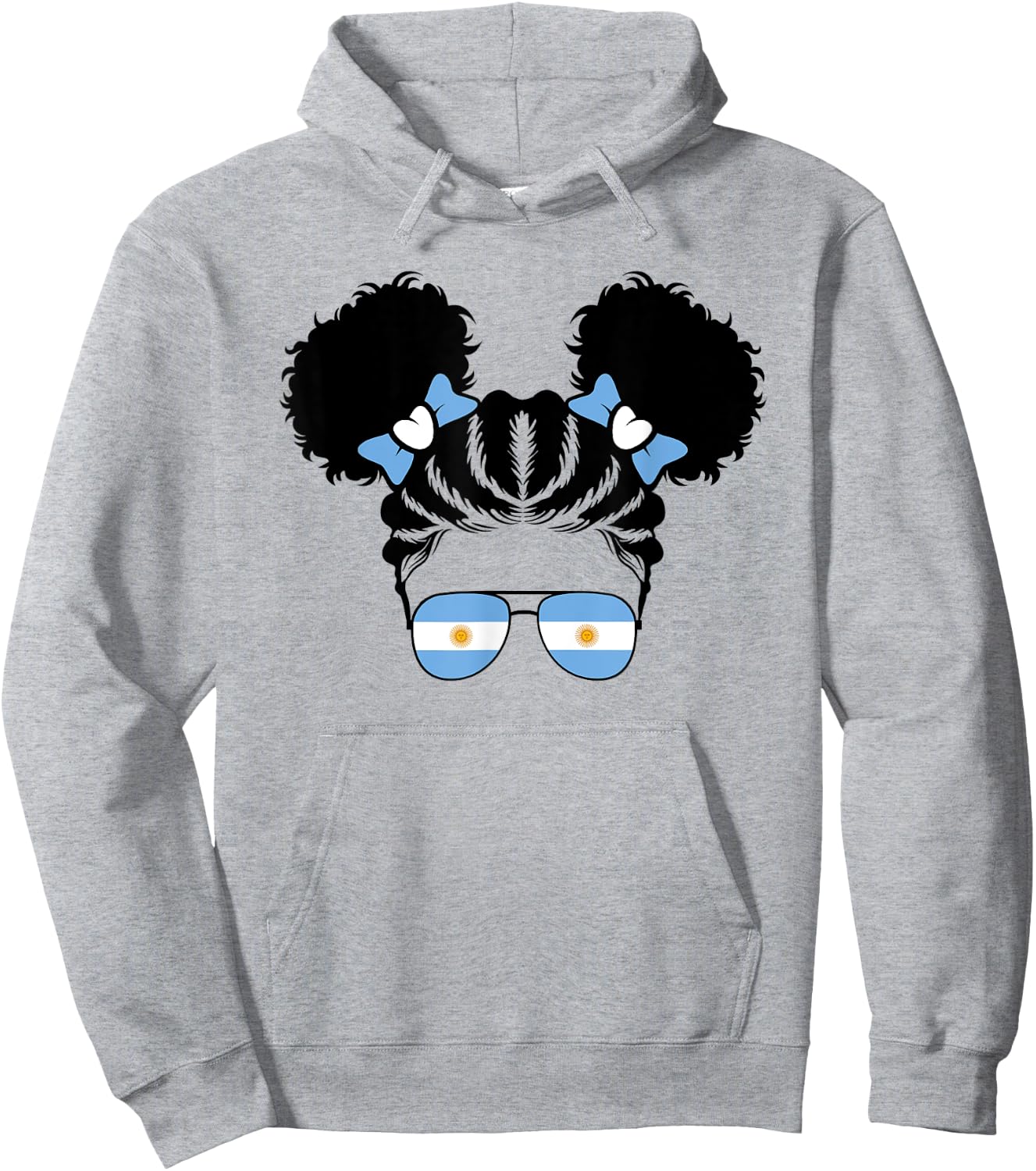 Argentinian Girl Kids Argentine Argentina Flag Youth Girls Hoodie - Hoodie | Ash