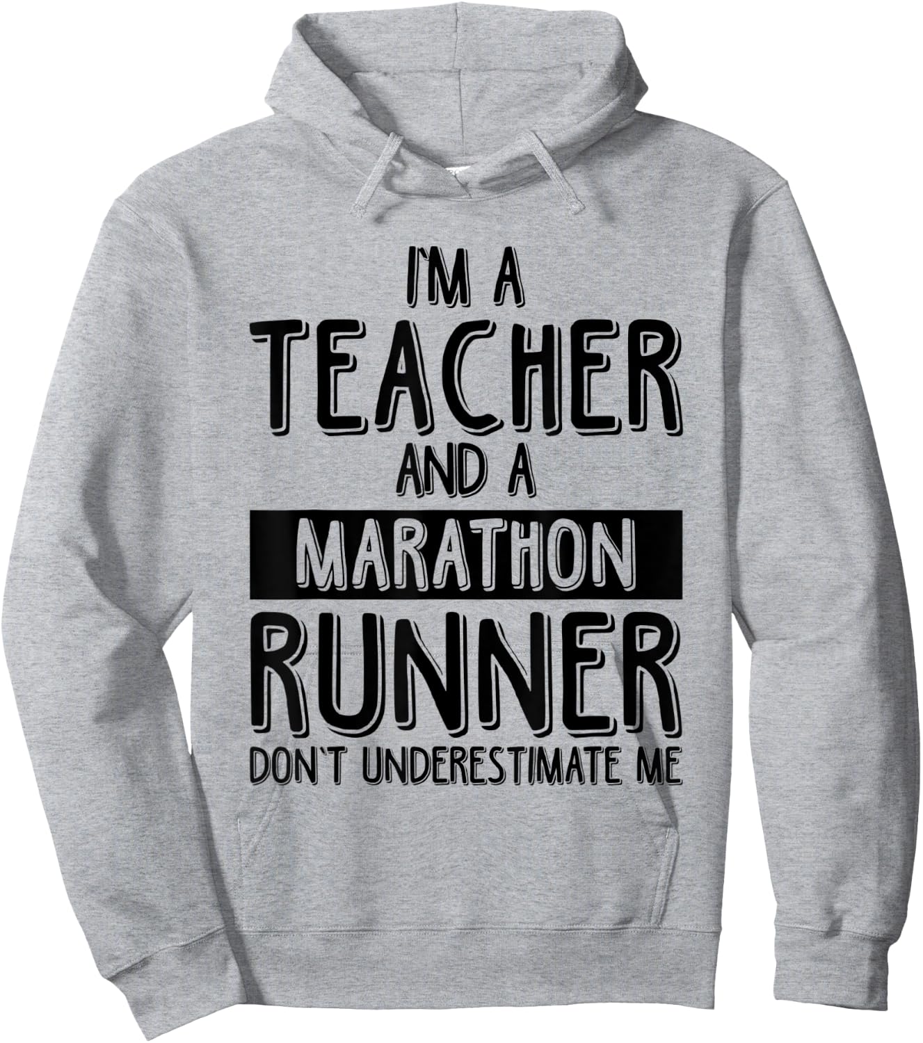 Running Teacher Marathon Funny Running Teacher Women Hoodie - Hoodie | Ash