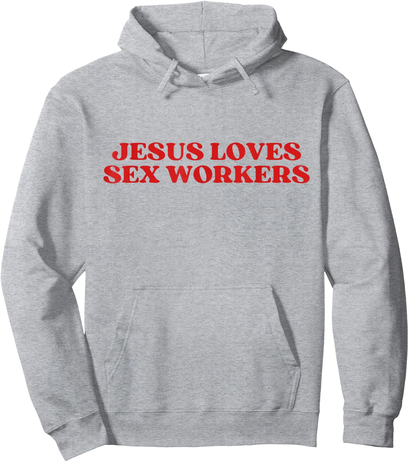 Jesus Loves Sex Workers Y2k Aesthetic Hoodie - Hoodie | Ash