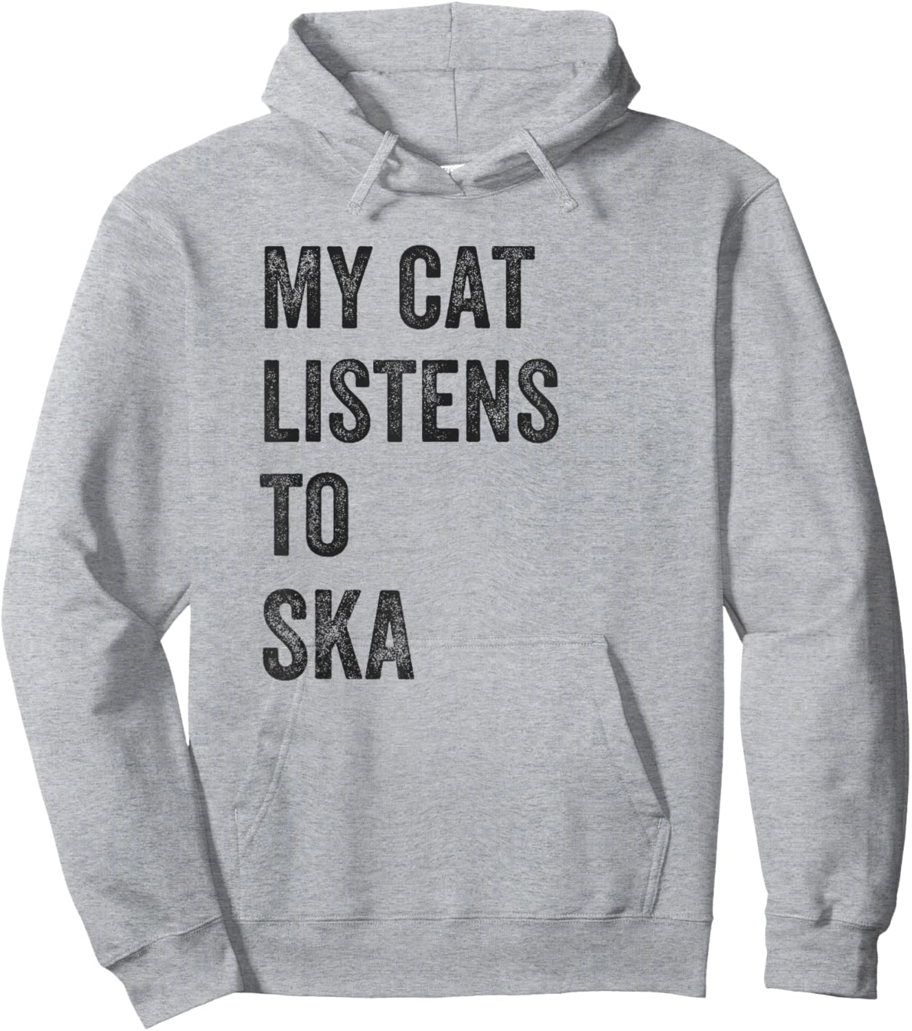 My Cat Listens To Ska Music Hoodie - Hoodie | Ash