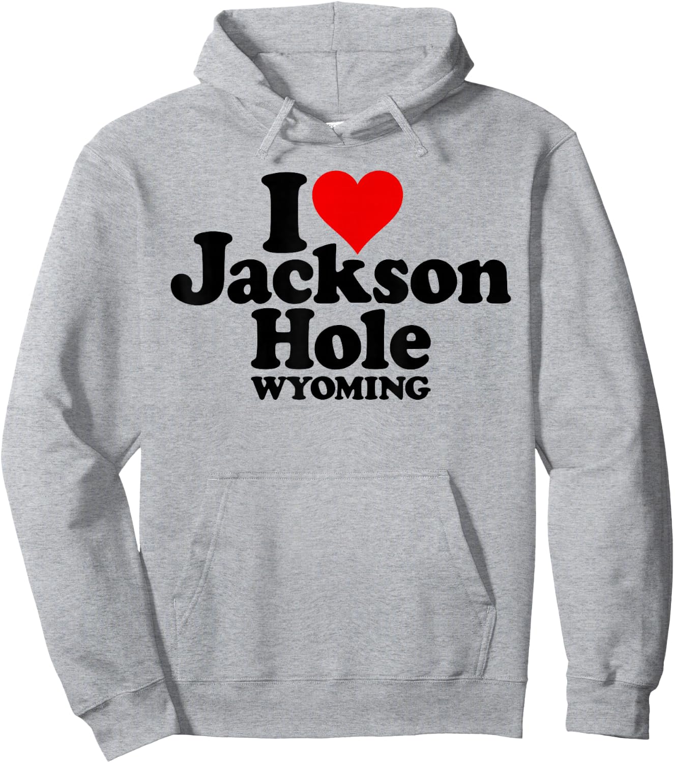 I Love Heart Jackson Hole Wyoming Hoodie - Hoodie | Ash