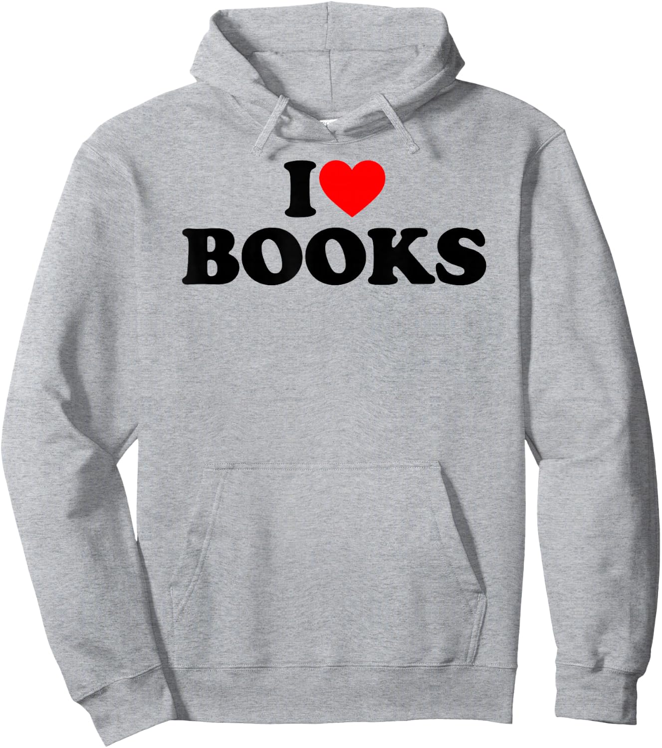 I Like Books, I Heart Books Hoodie - Hoodie | Ash