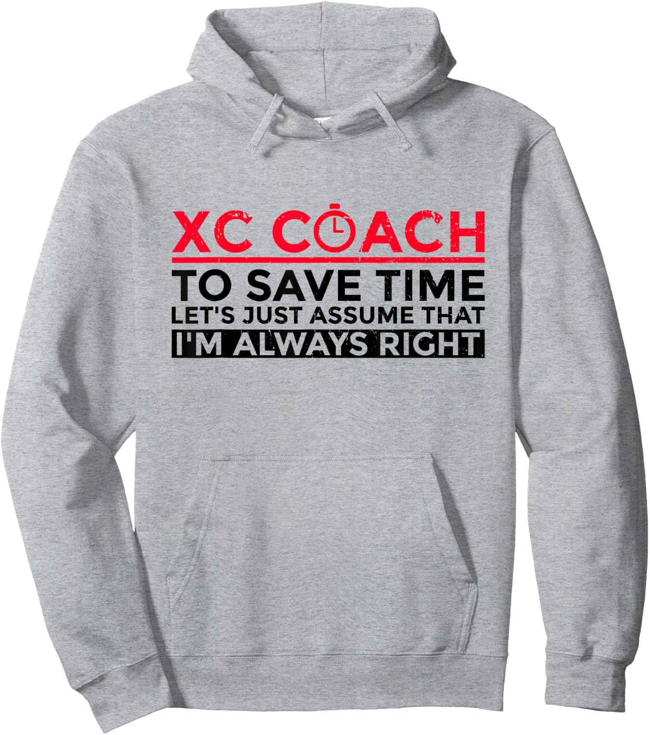Cross Country Coach Design For A XC Runner Coach Hoodie - Hoodie | Ash