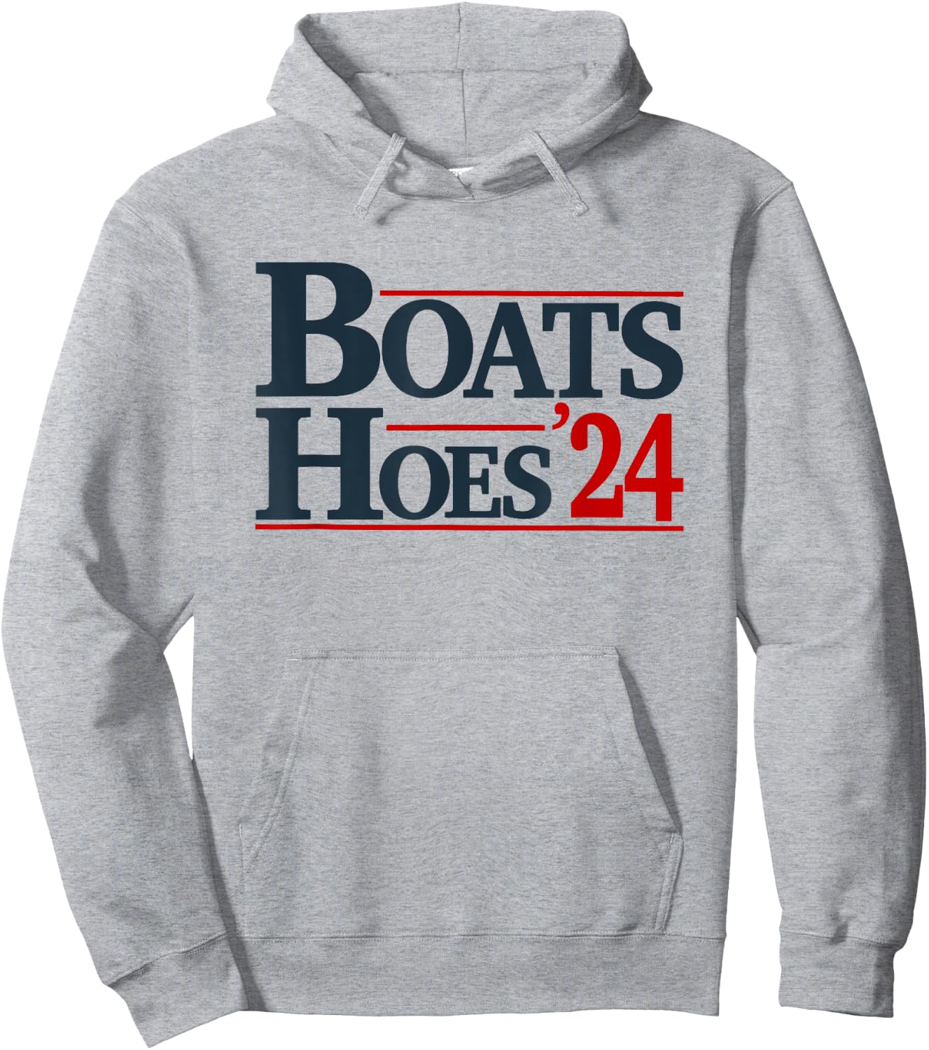 Boats and Hoes 2024 Election Funny Hoodie - Hoodie | Ash