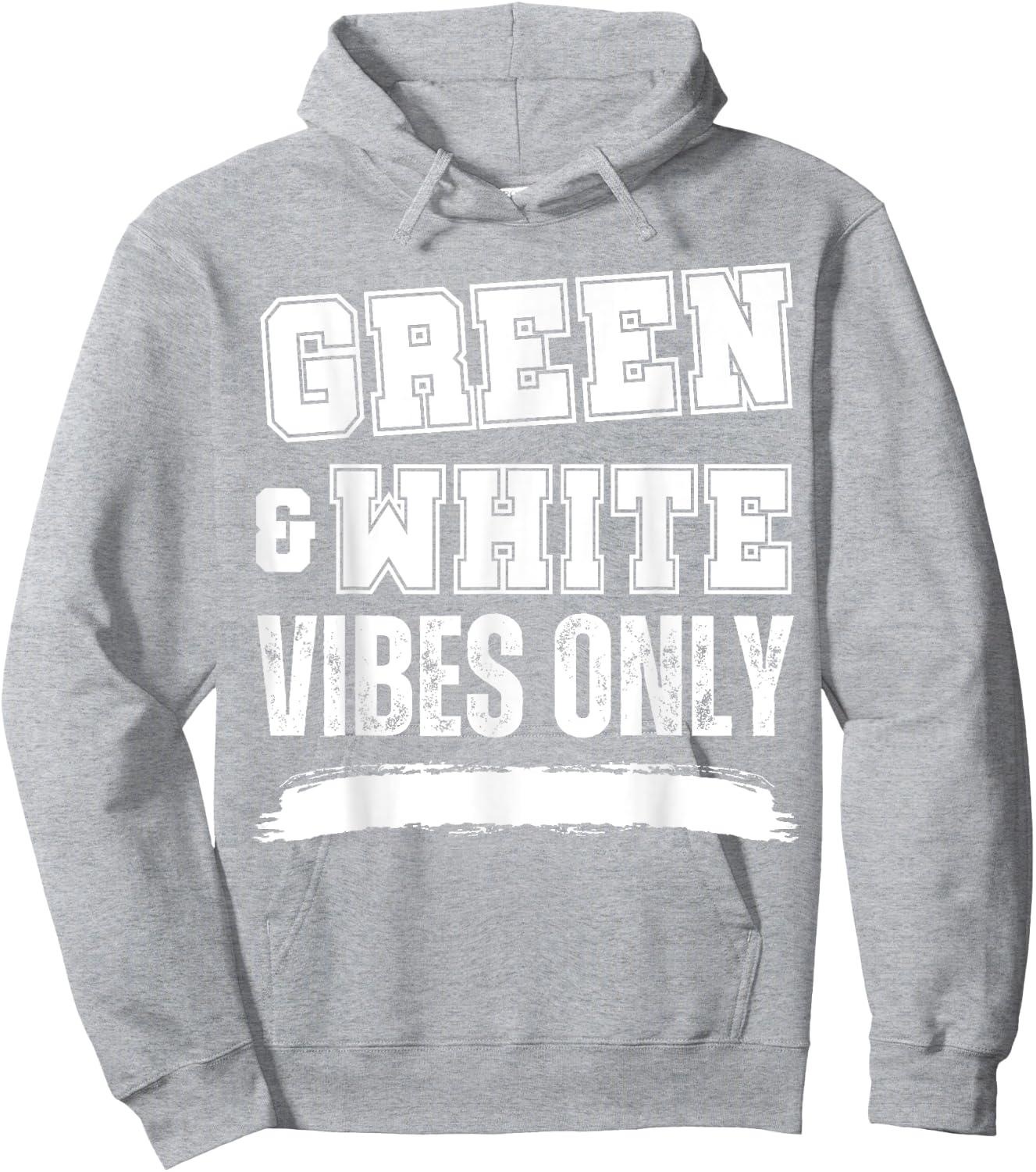Green and White Game Day, Green and White Hoodie - Hoodie | Ash