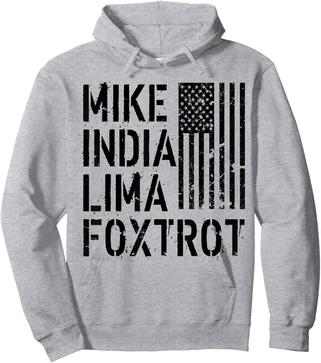 Mike India Lima Foxtrot Hot Mom Muscle Mommy American Flag Women Men Hoodie - Hoodie | Ash