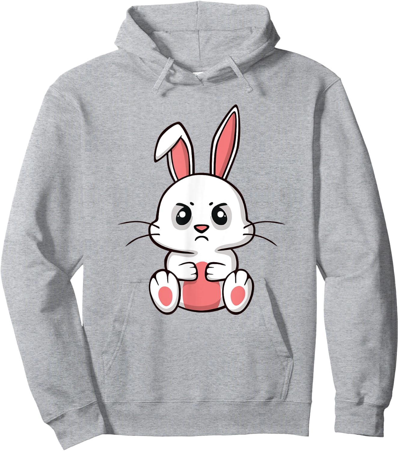 Angry Bunny Hoodie - Hoodie | Ash