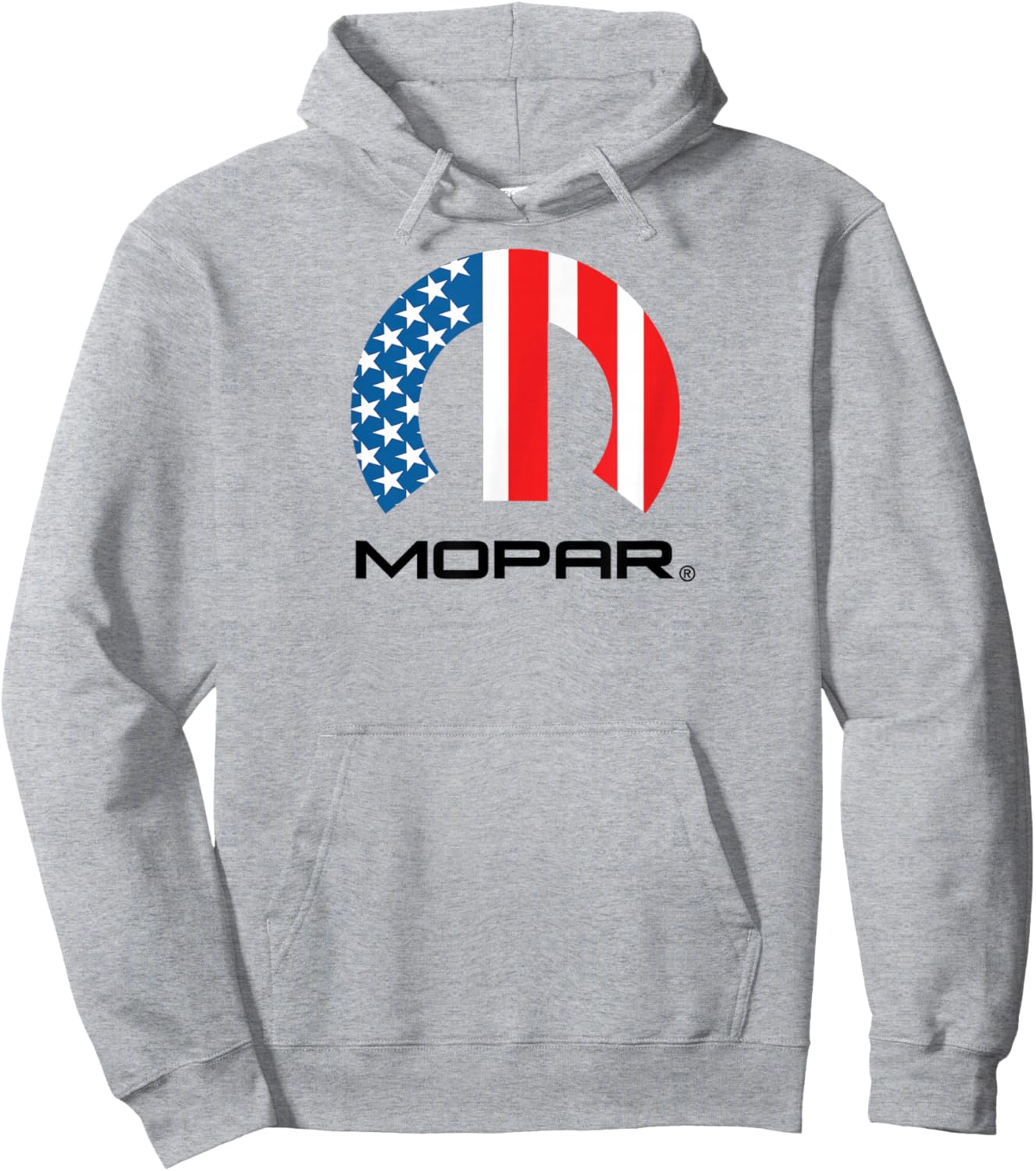 Mopar American Flag Black Logo Hoodie - Hoodie | Ash