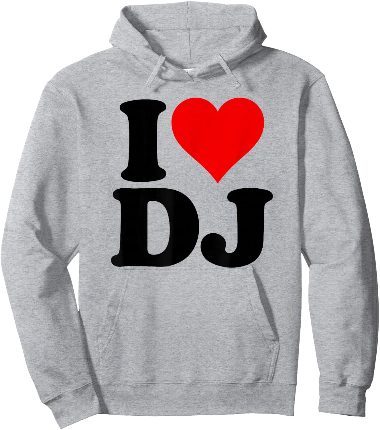 I Love Heart Dj D J D.j. Initials Name Hoodie - Hoodie | Ash