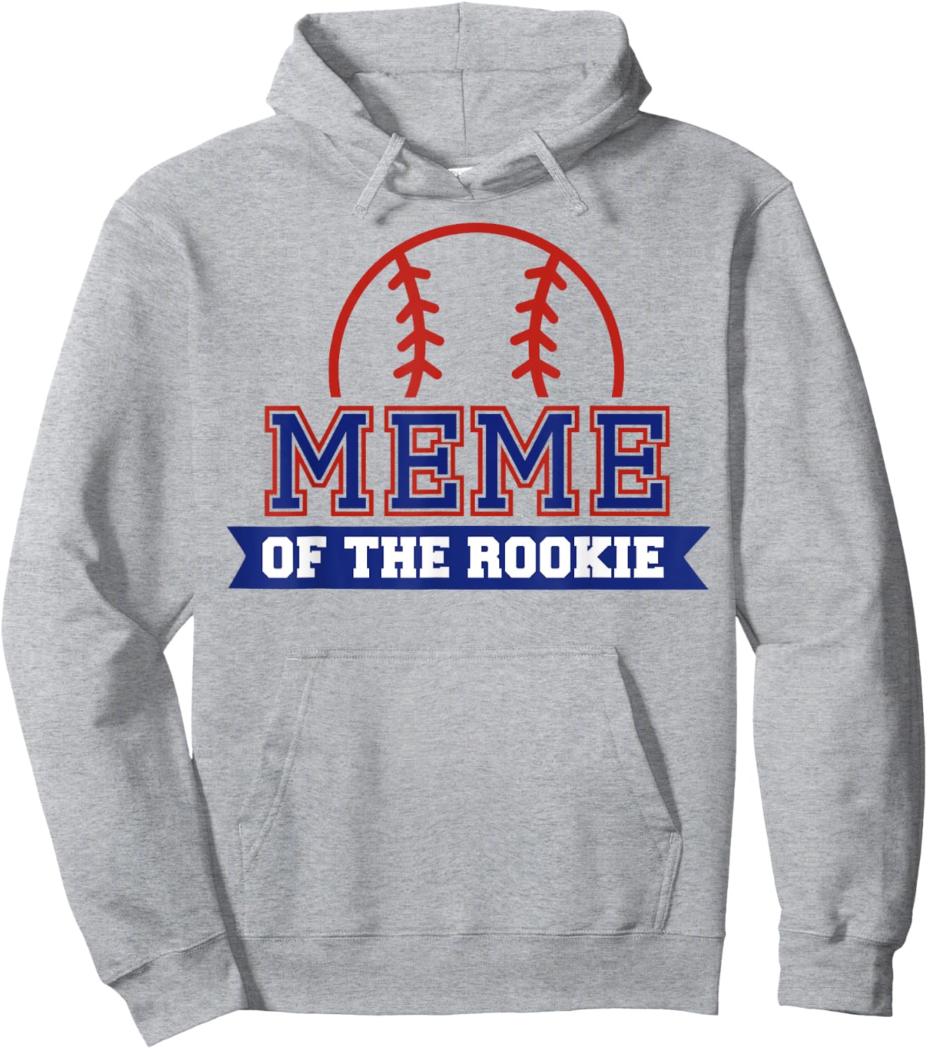 Meme of Rookie 1st Birthday Baseball Theme Matching Party Hoodie - Hoodie | Ash