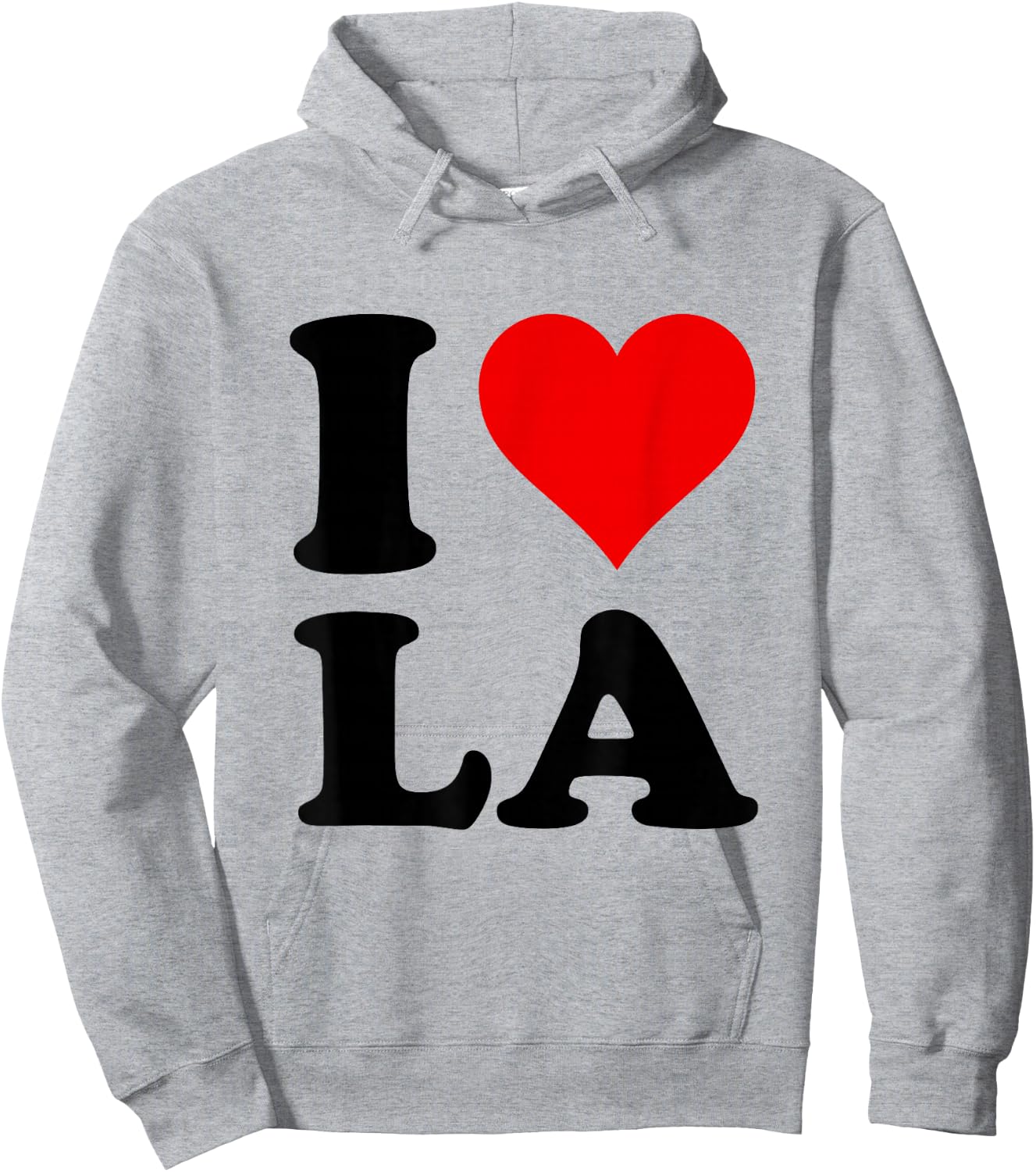 Red Heart I Love LA Hoodie - Hoodie | Ash