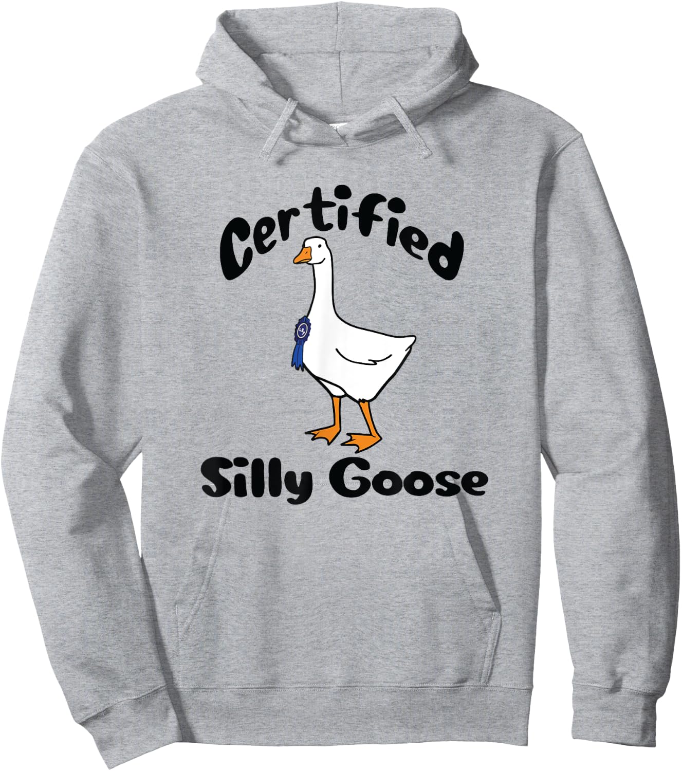 Funny Certified Silly Goose Farmers Goose Club Hoodie - Hoodie | Ash