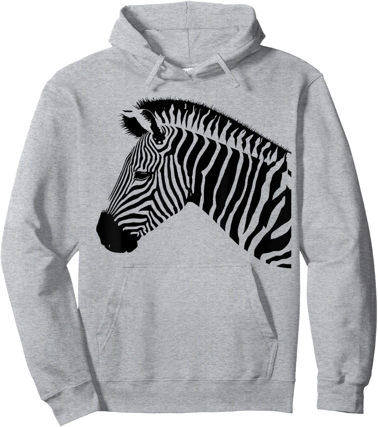 Zebra Art for Animal and African Animal lover Hoodie - Hoodie | Ash
