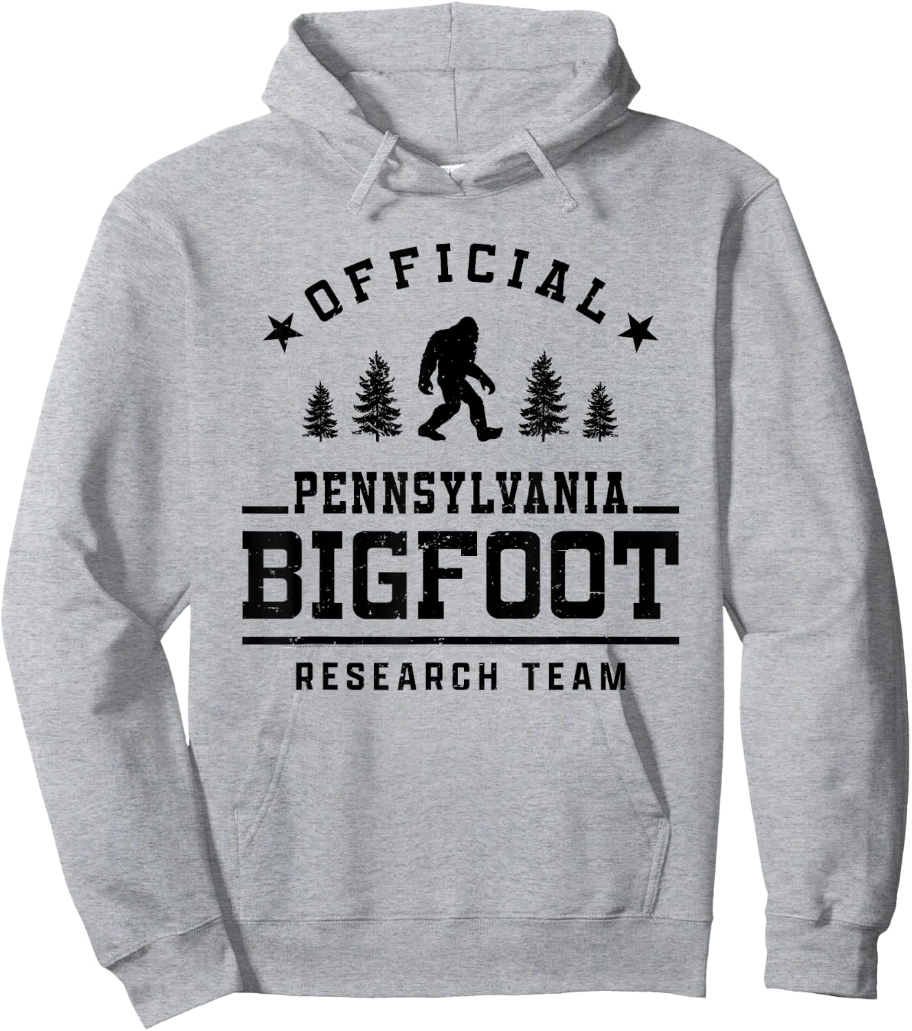Official Pennsylvania Bigfoot Research Team Hoodie - Hoodie | Ash