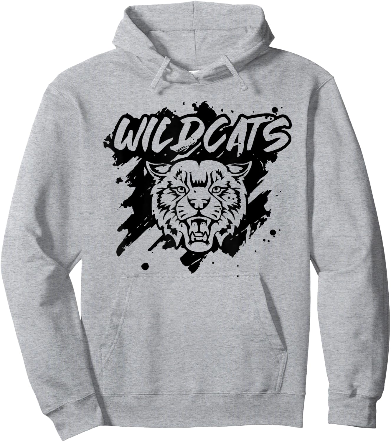 Wildcats Football School Sports Fan Team Spirit Hoodie - Hoodie | Ash