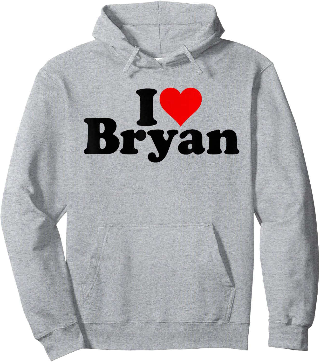 I Love Heart Bryan Hoodie - Hoodie | Ash