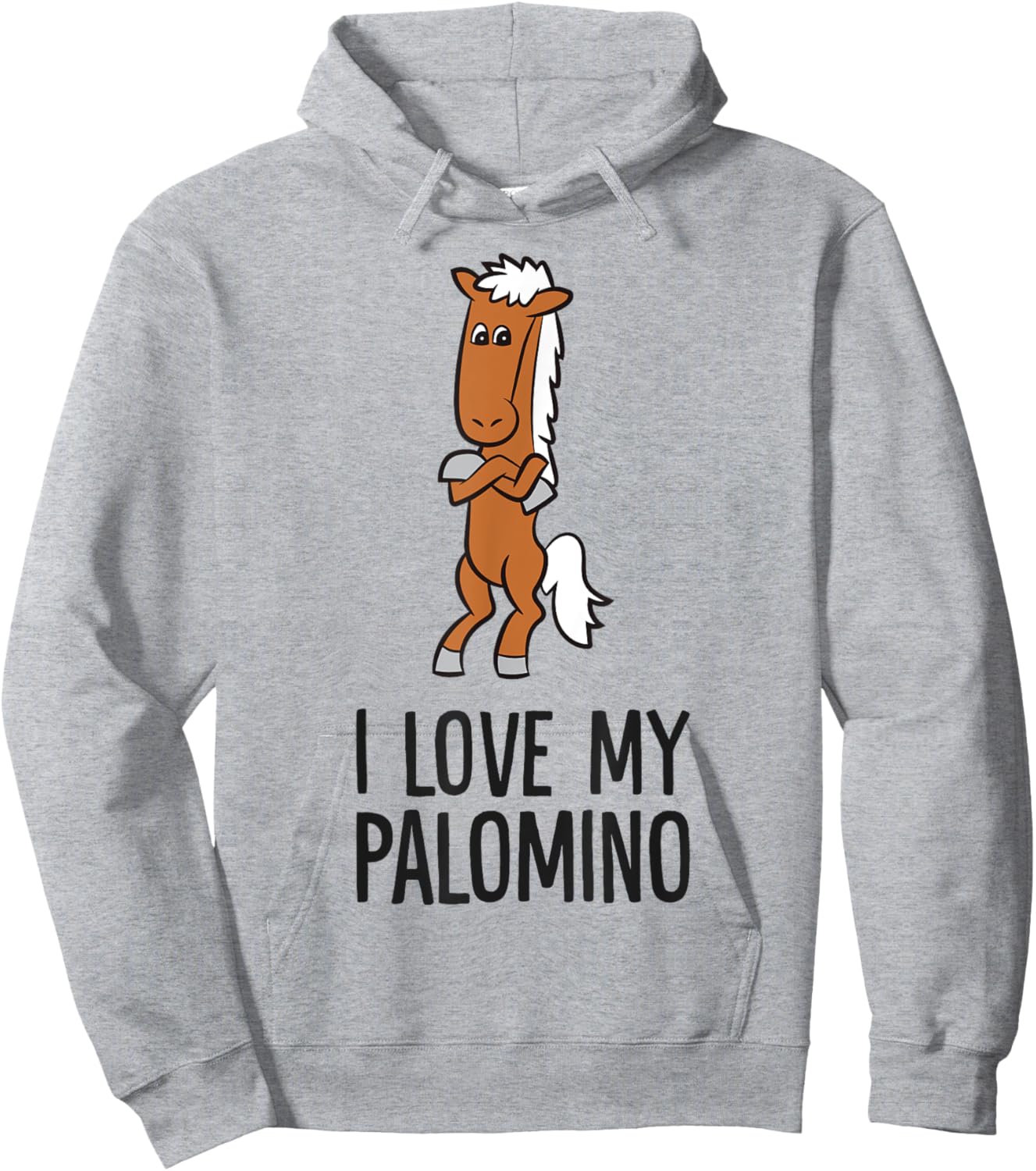 Palomino Horse I Love My Palomino Hoodie - Hoodie | Ash