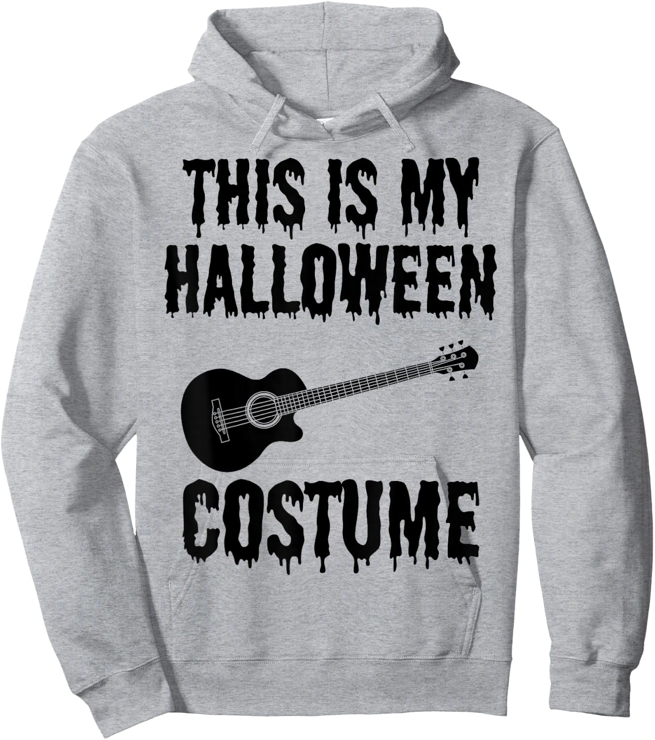 Funny Guitarist This is My Halloween Costume Guitar Player Hoodie - Hoodie | Ash