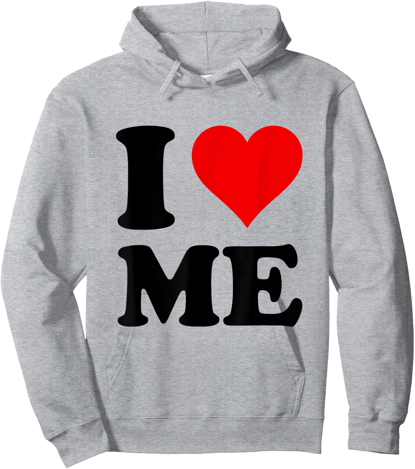 Heart Red I Love Me Hoodie - Hoodie | Ash