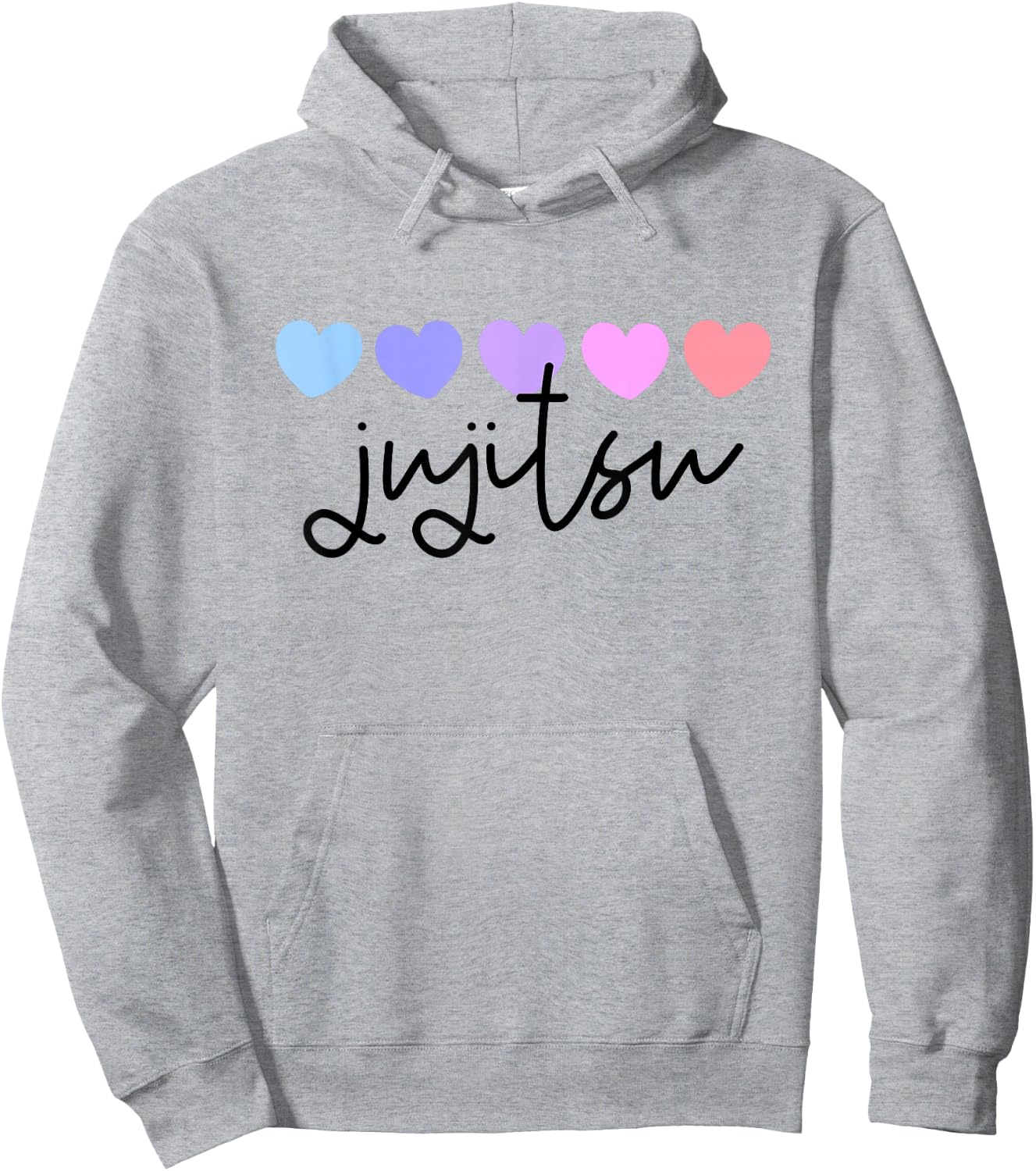 Jiu Jitsu or Jujitsu Lover Heart Women or Girls Hoodie - Hoodie | Ash