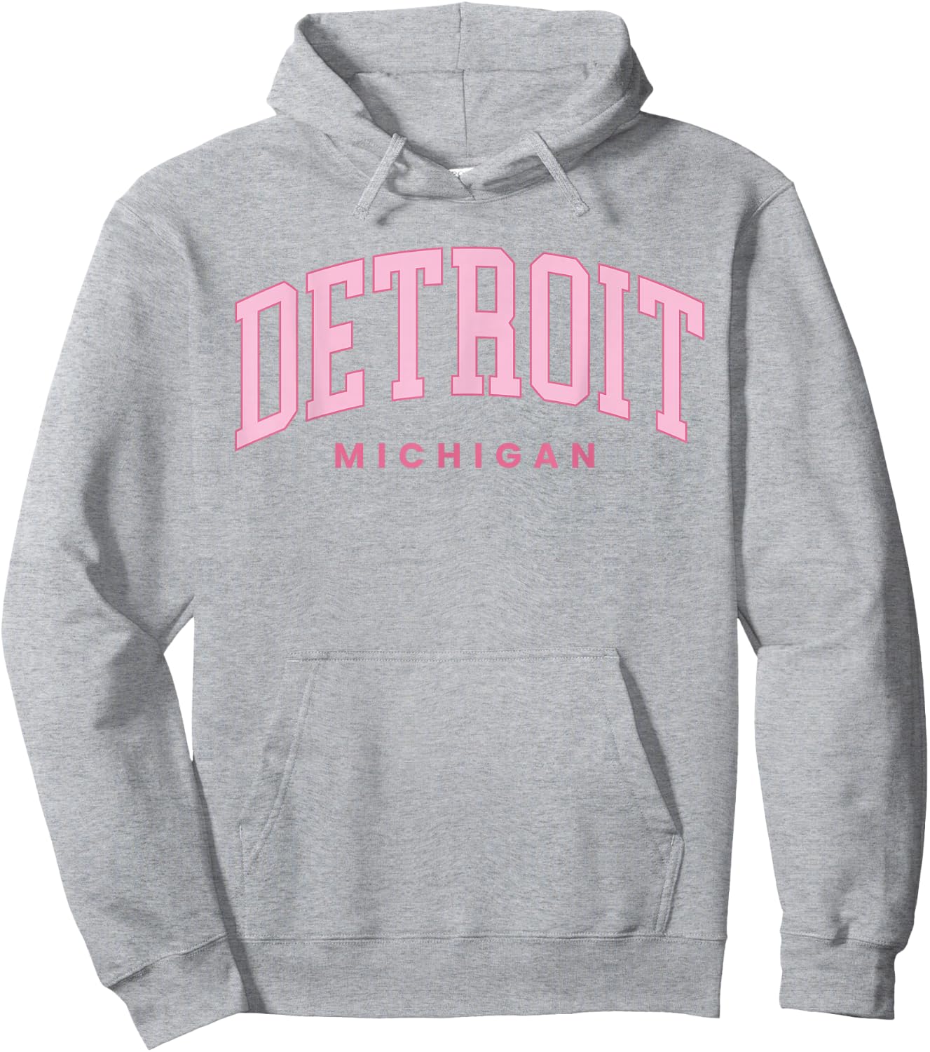 Retro Detroit Michigan Vintage Preppy Throwback Girls Kid Hoodie - Hoodie | Ash