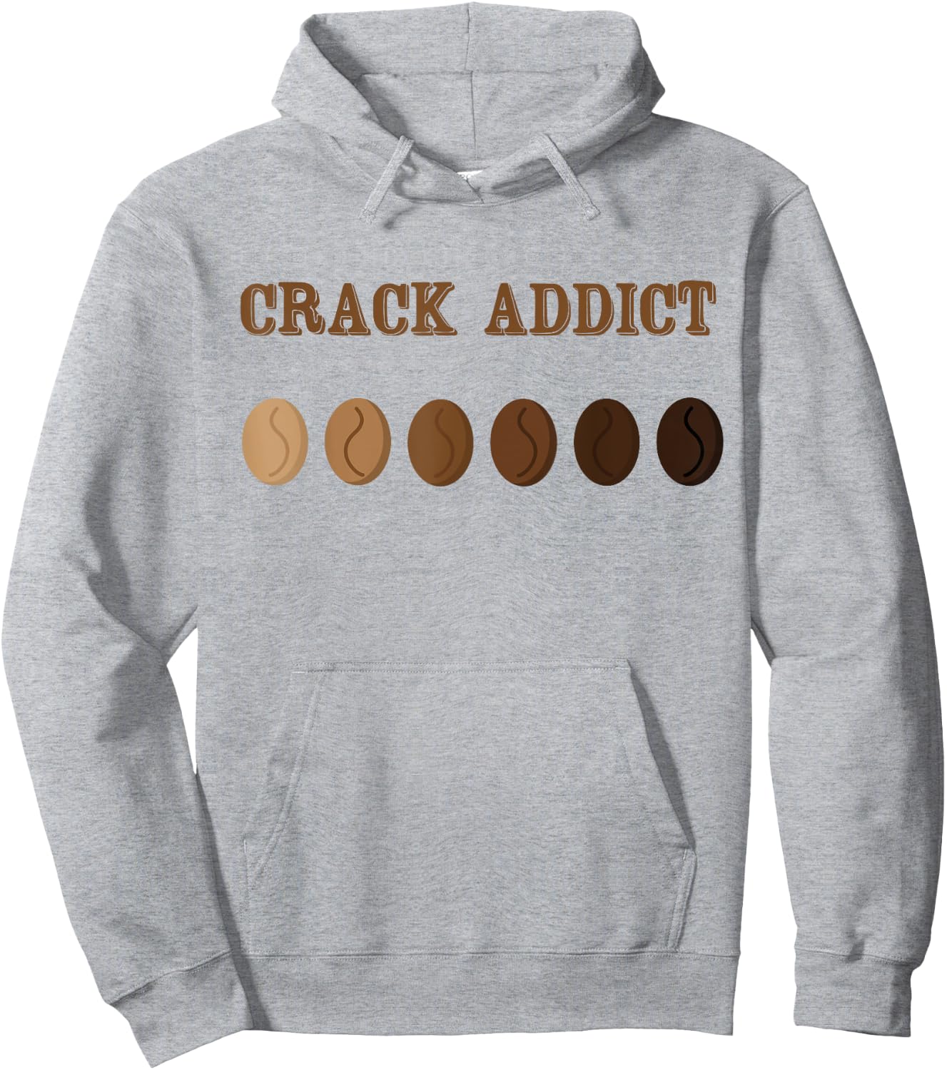 Coffee Roaster Shirt - Crack Addict Coffee Roaster Hoodie - Hoodie | Ash