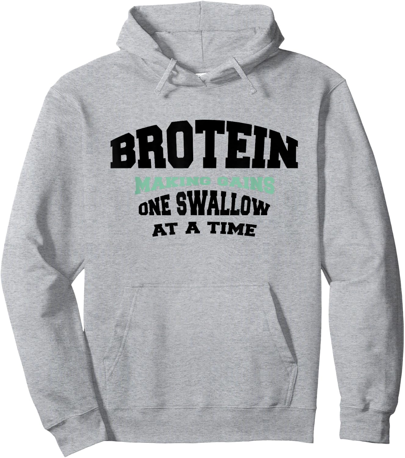 Funny Gay Muscle Gym Bro - Protein Shake Brotein Hoodie - Hoodie | Ash