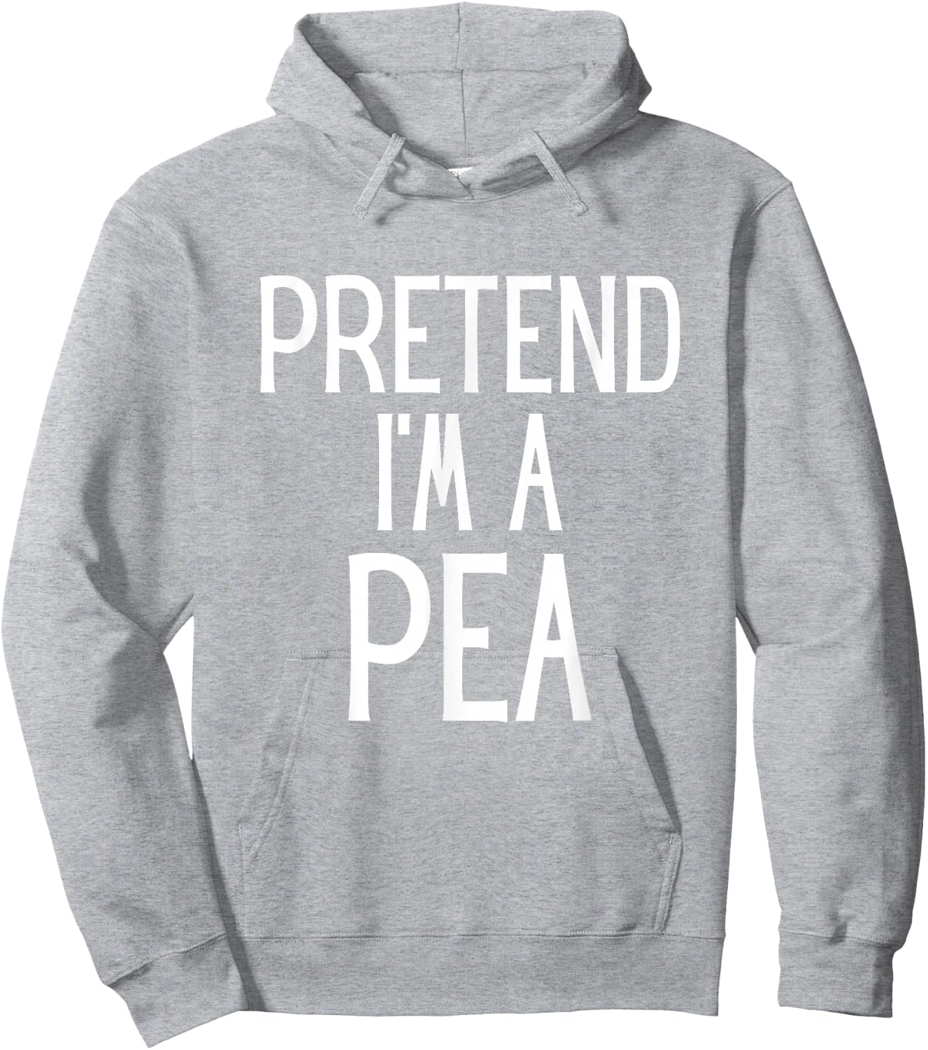 Pretend I'm A Pea Funny Lazy Costume Hoodie - Hoodie | Ash